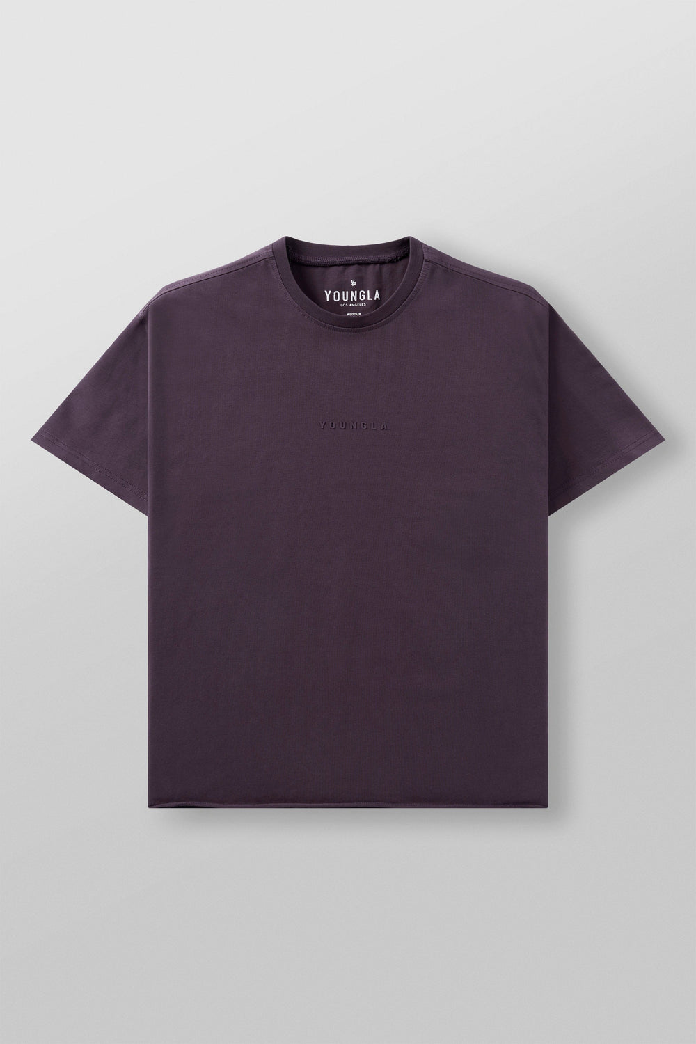 4097 - Cropped Tailored Tees - Purple Wash