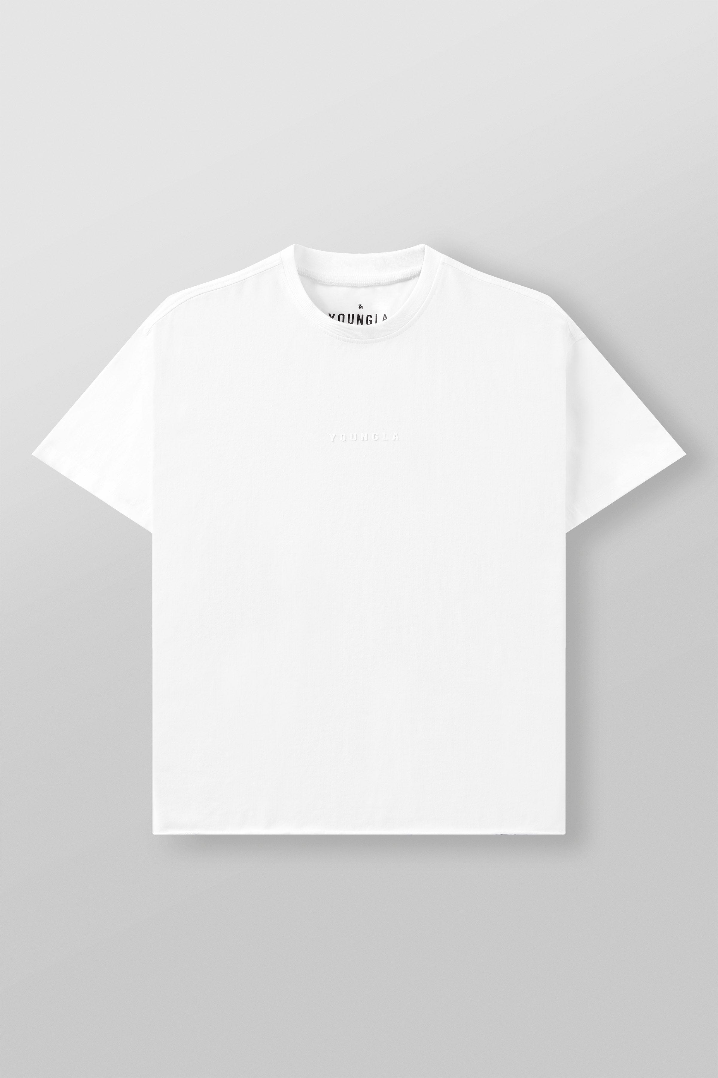 4097 - Cropped Tailored Tees - White