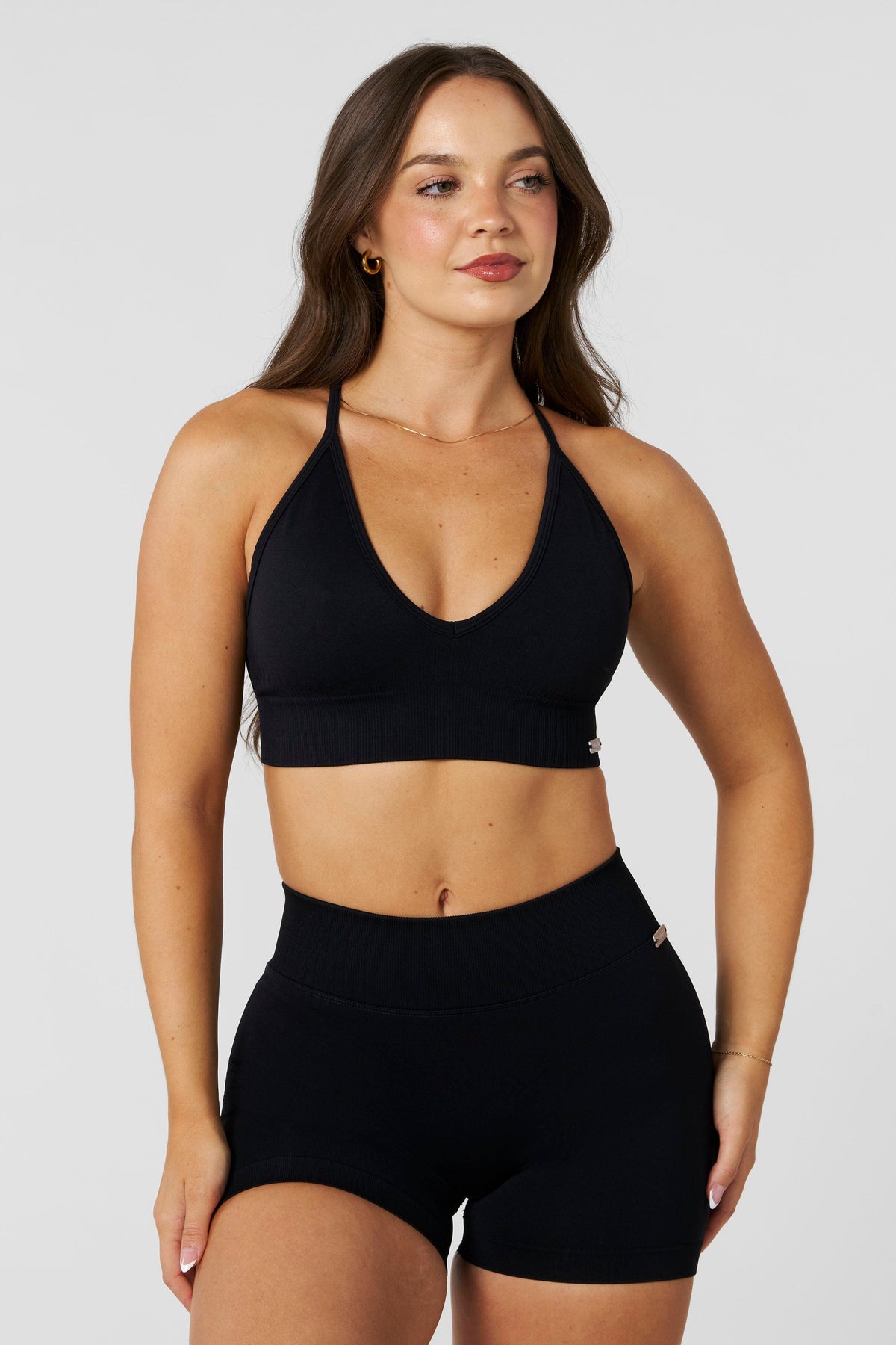 W367 - Sculpt Seamless Plunge Bra - Black