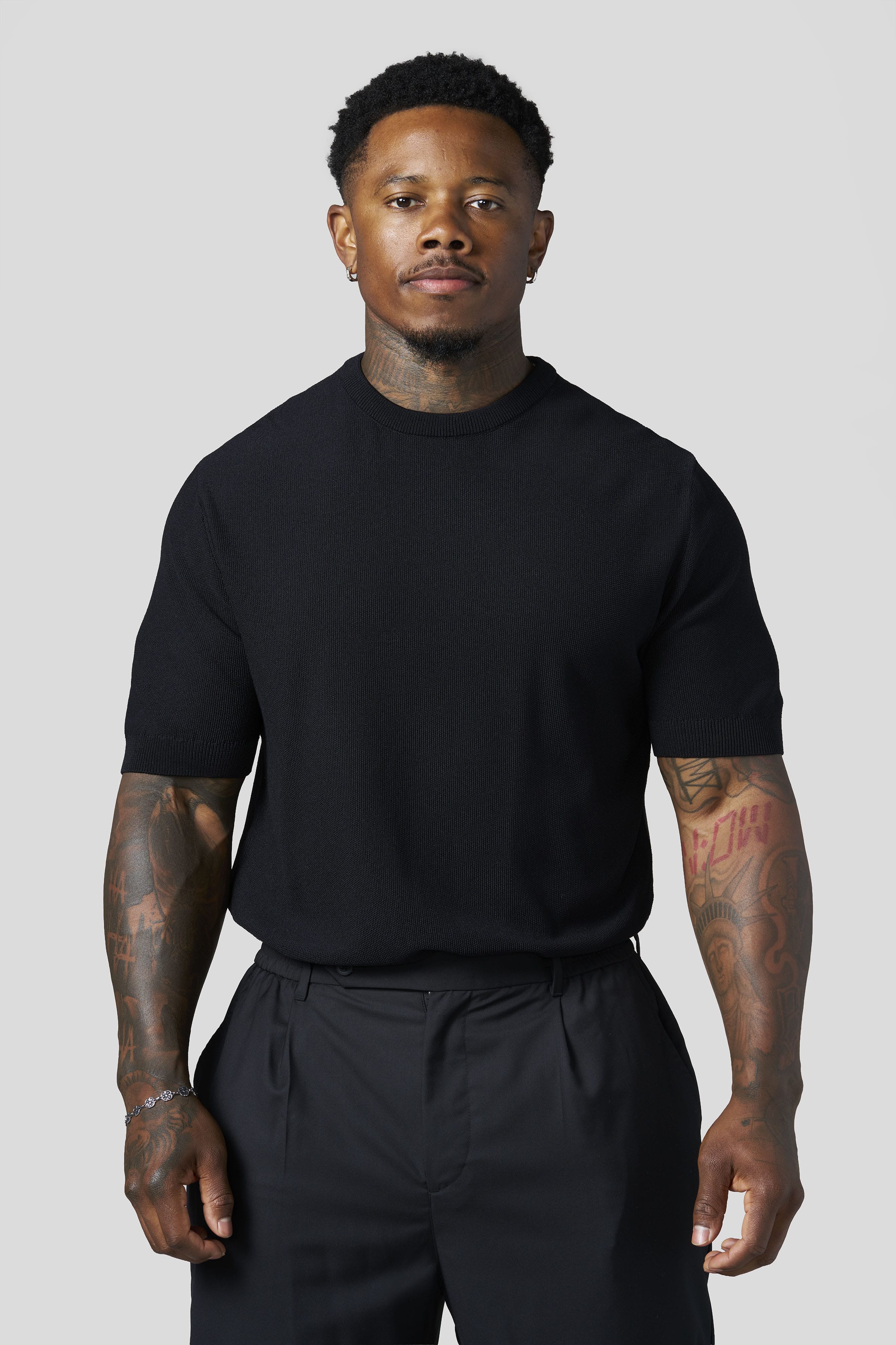 4126 - Dressy Sweater Tees - Black