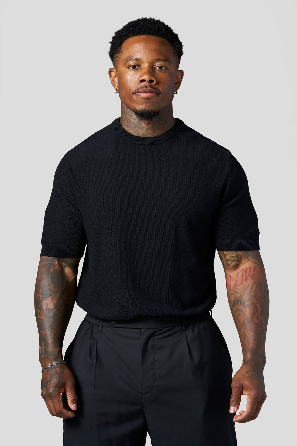 4126 - Dressy Sweater Tees - Black