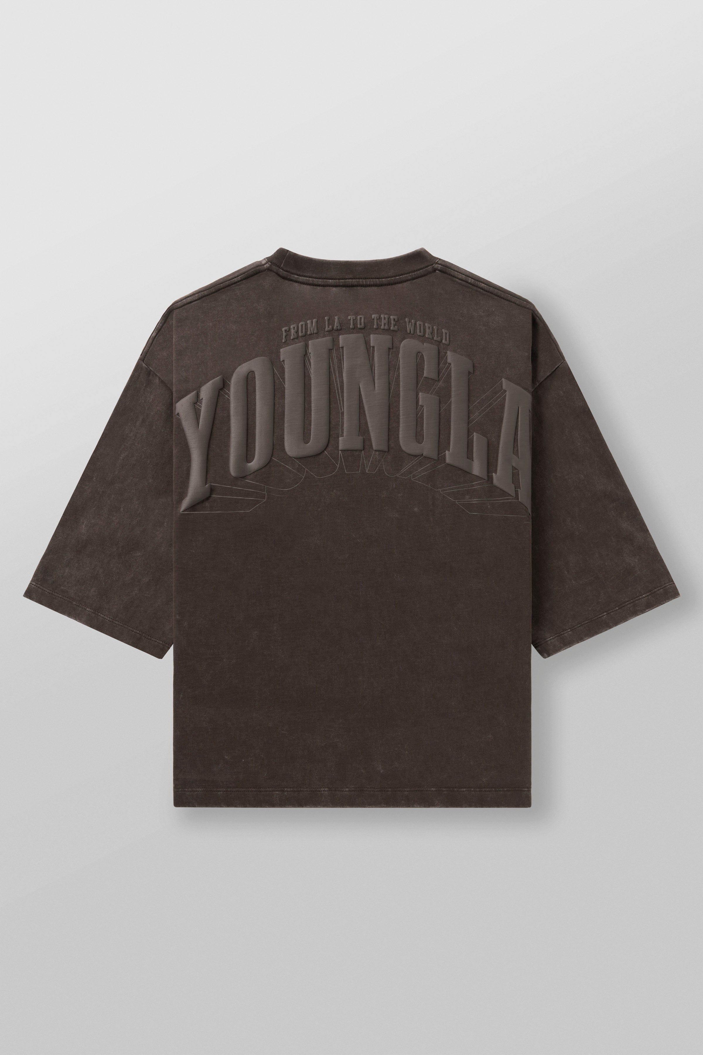4138 - Foundation Cropped Tees - Brown Wash