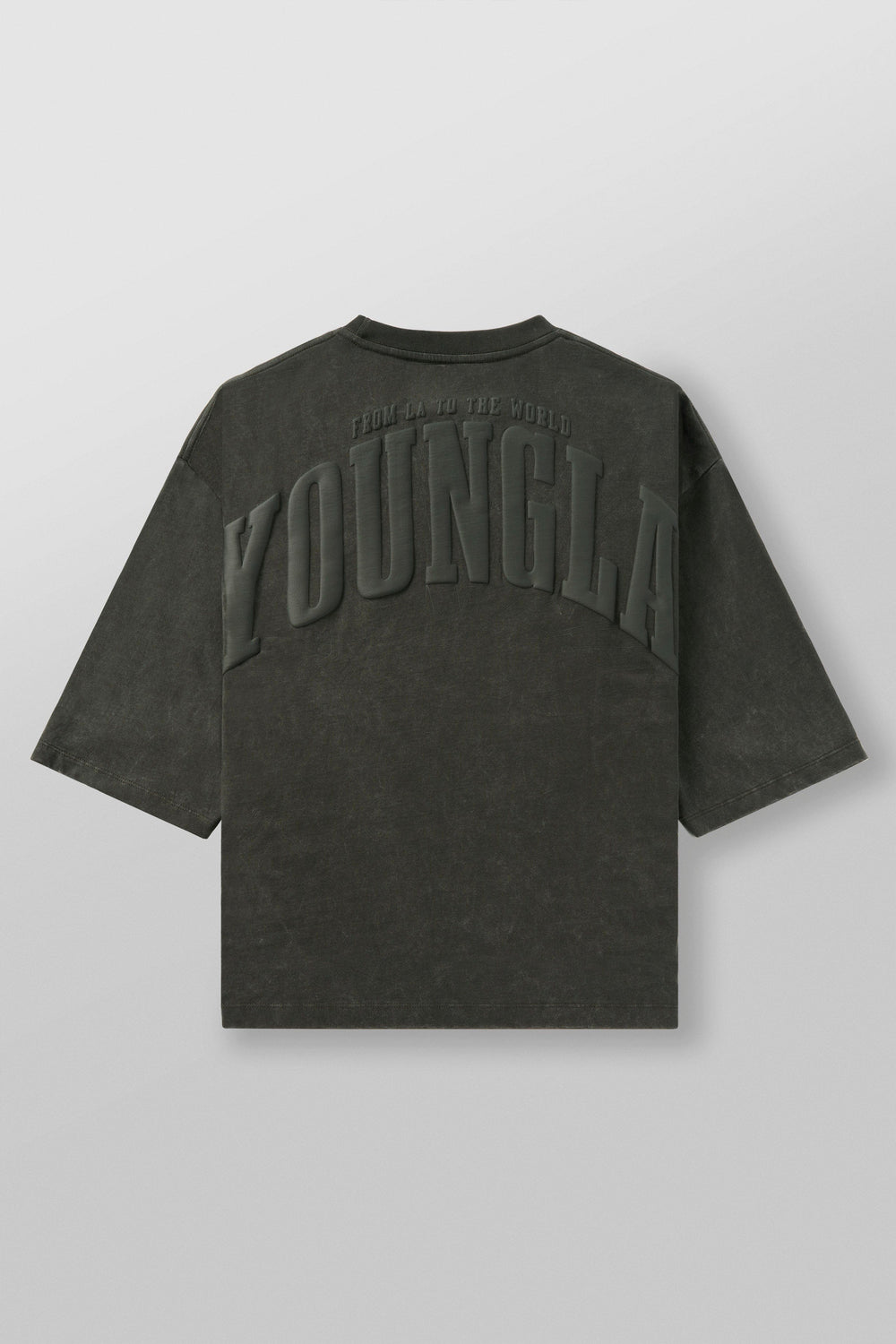 4138 - Foundation Cropped Tees - Forest Green Wash
