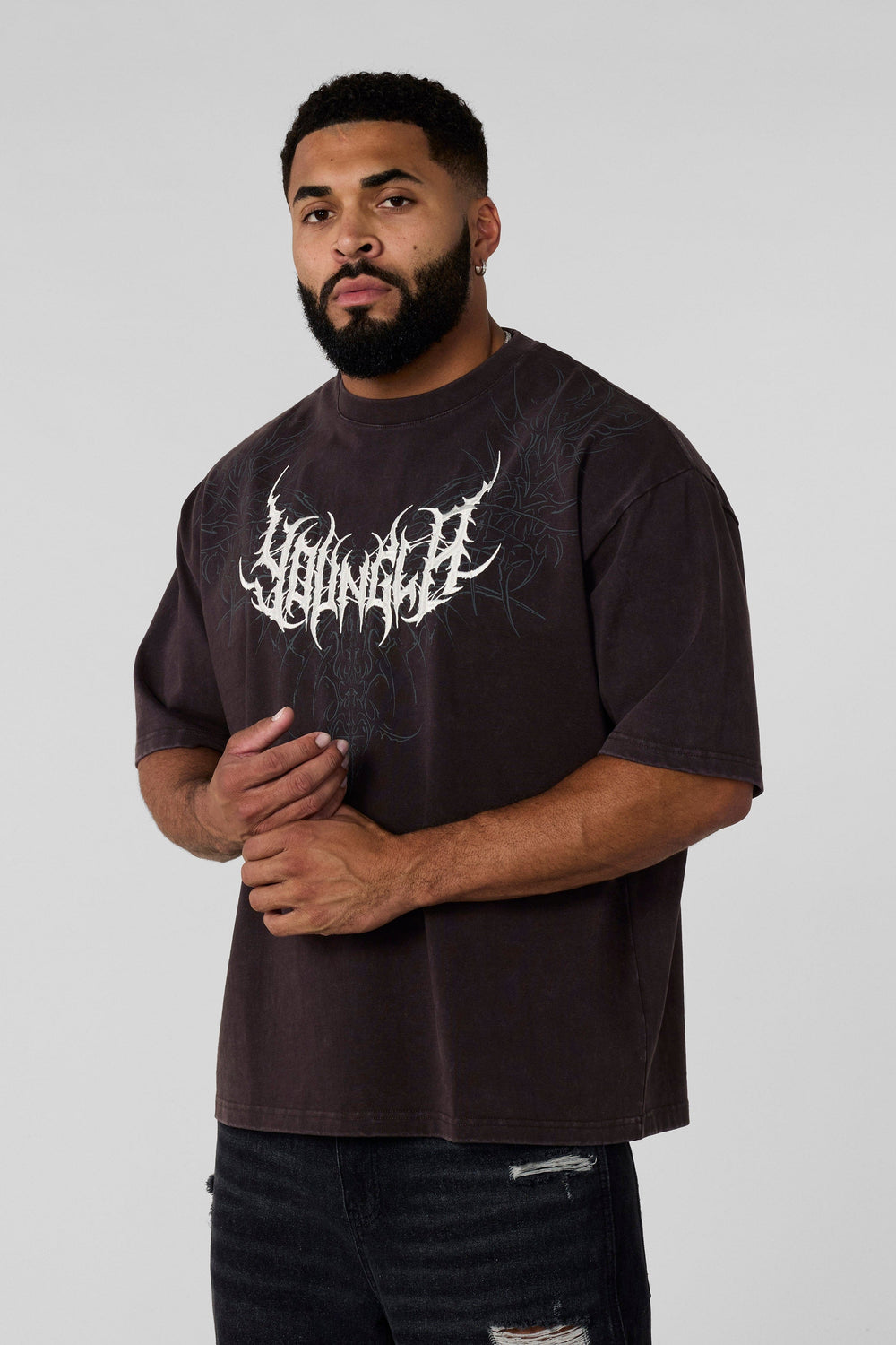 4149 - Gothic Tees - Brown Wash