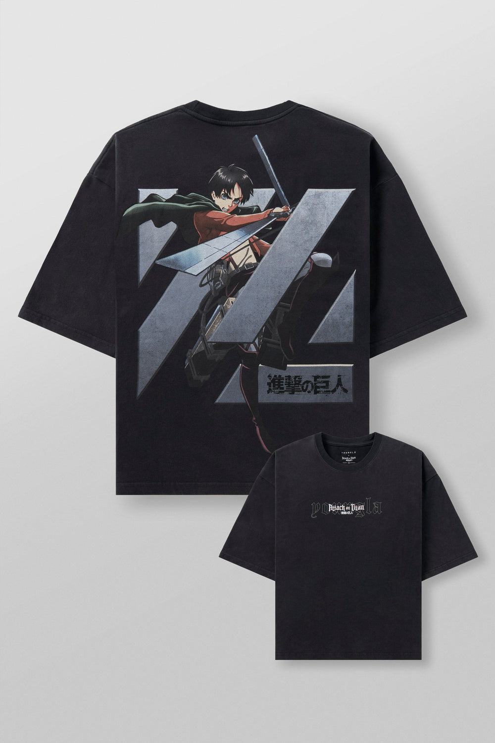 4186 - AOT© x YLA Cropped Tees - Bloc Eren