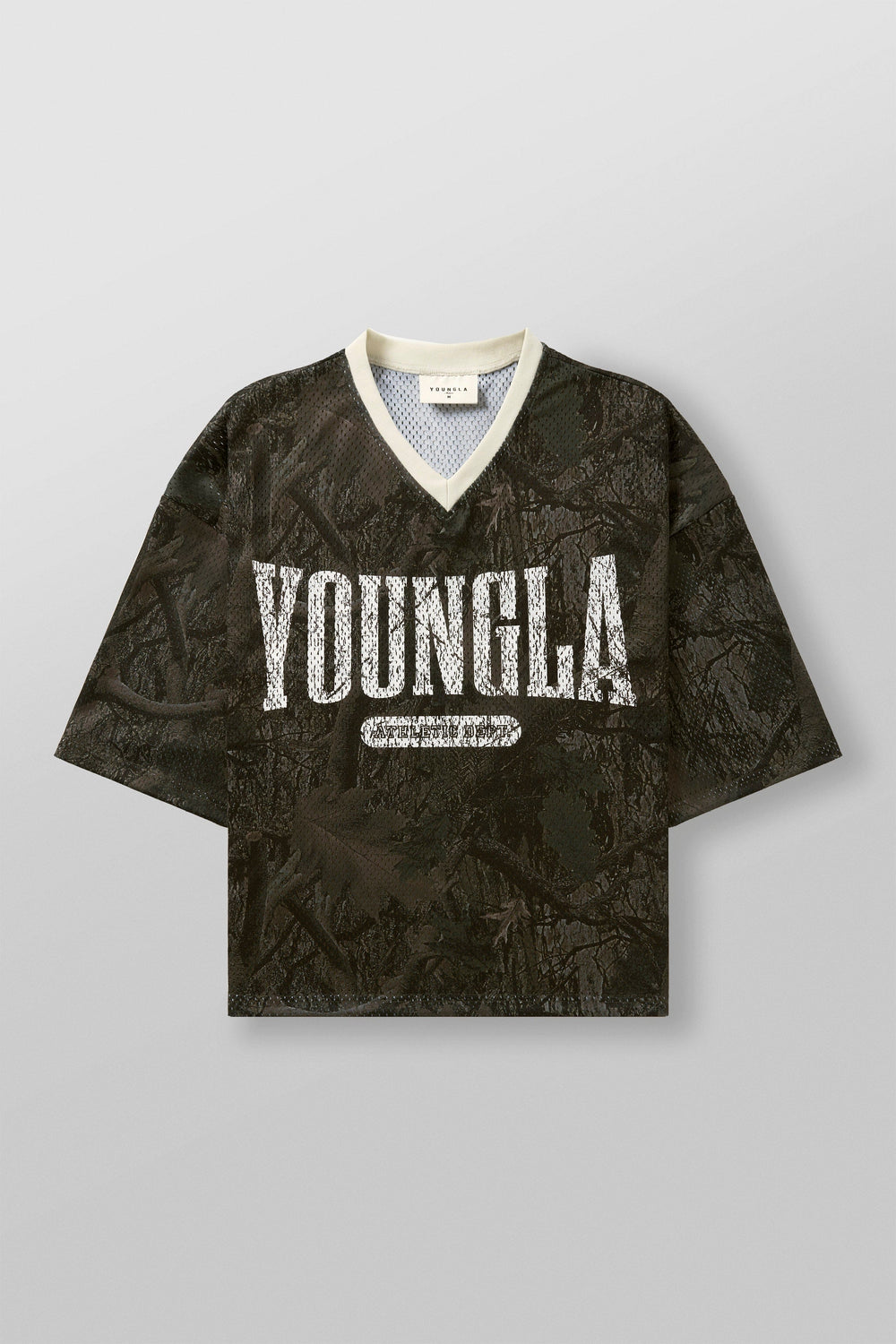 4187 - Varsity Football Cropped Jersey - Dark Tree Camo