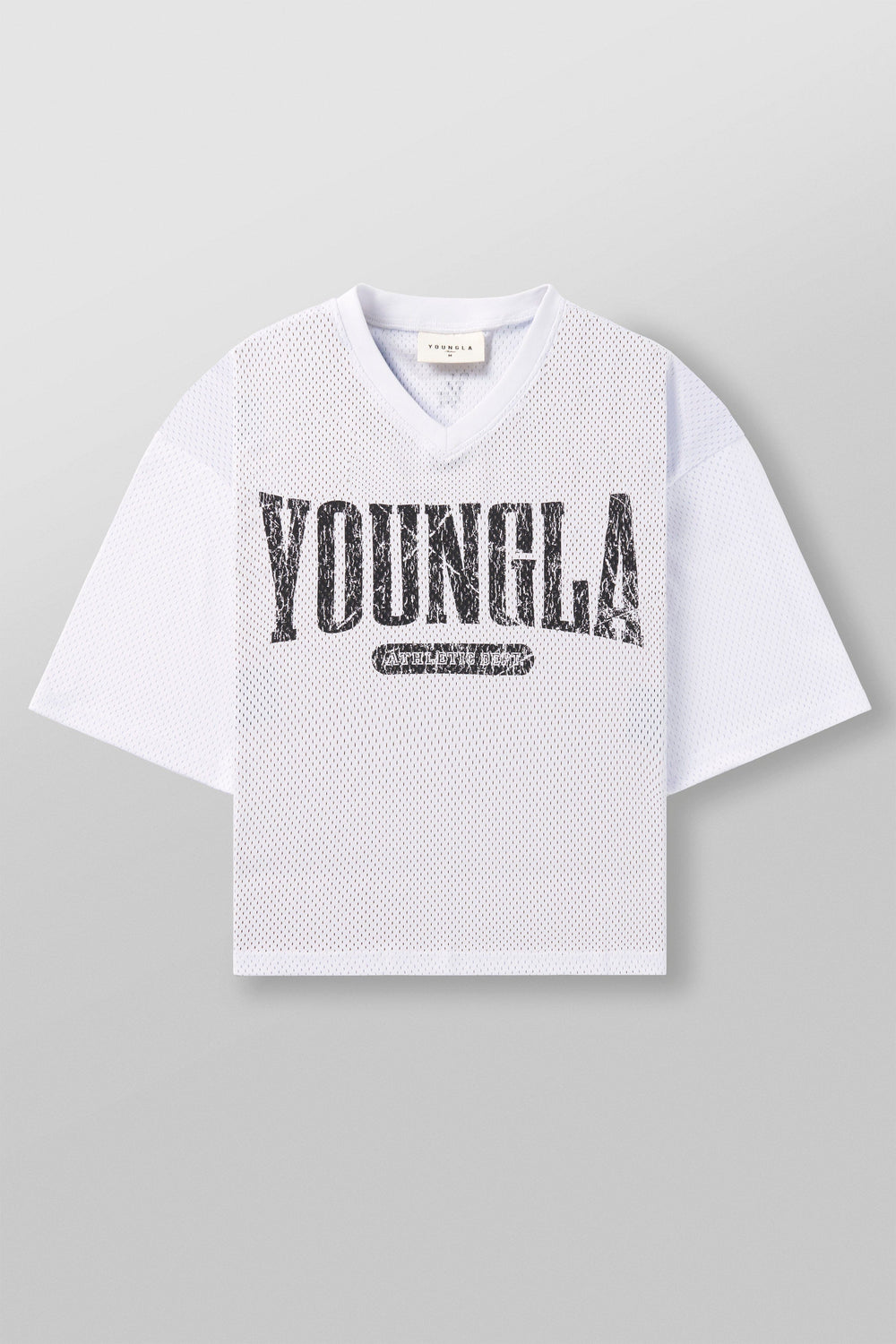 4187 - Varsity Football Cropped Jersey - White