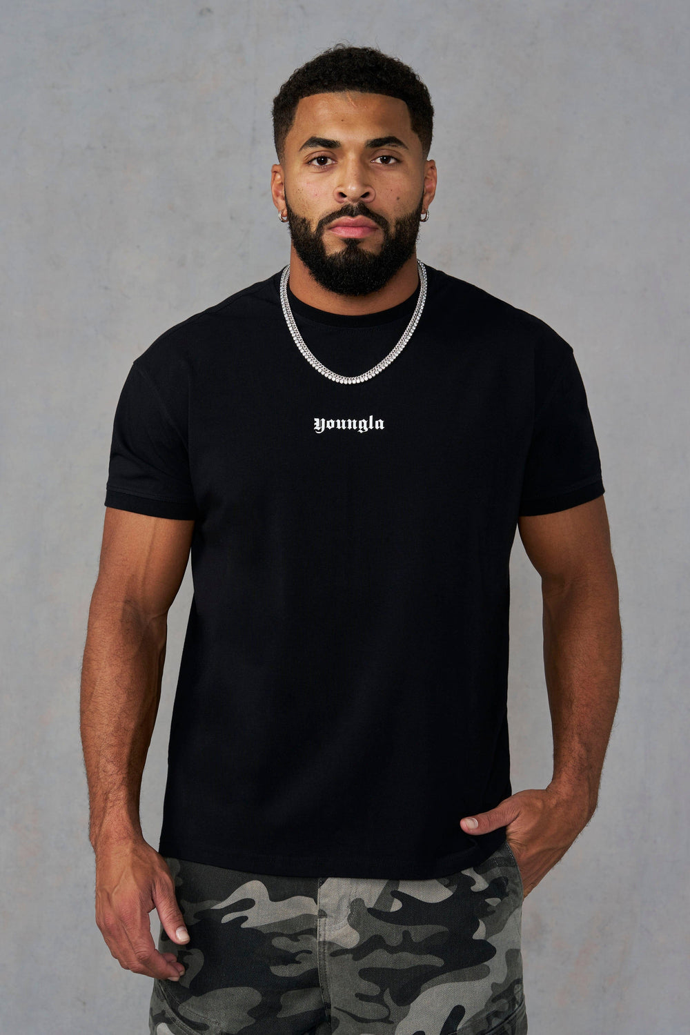4198 - Core Fitted Ringer Tees - Black