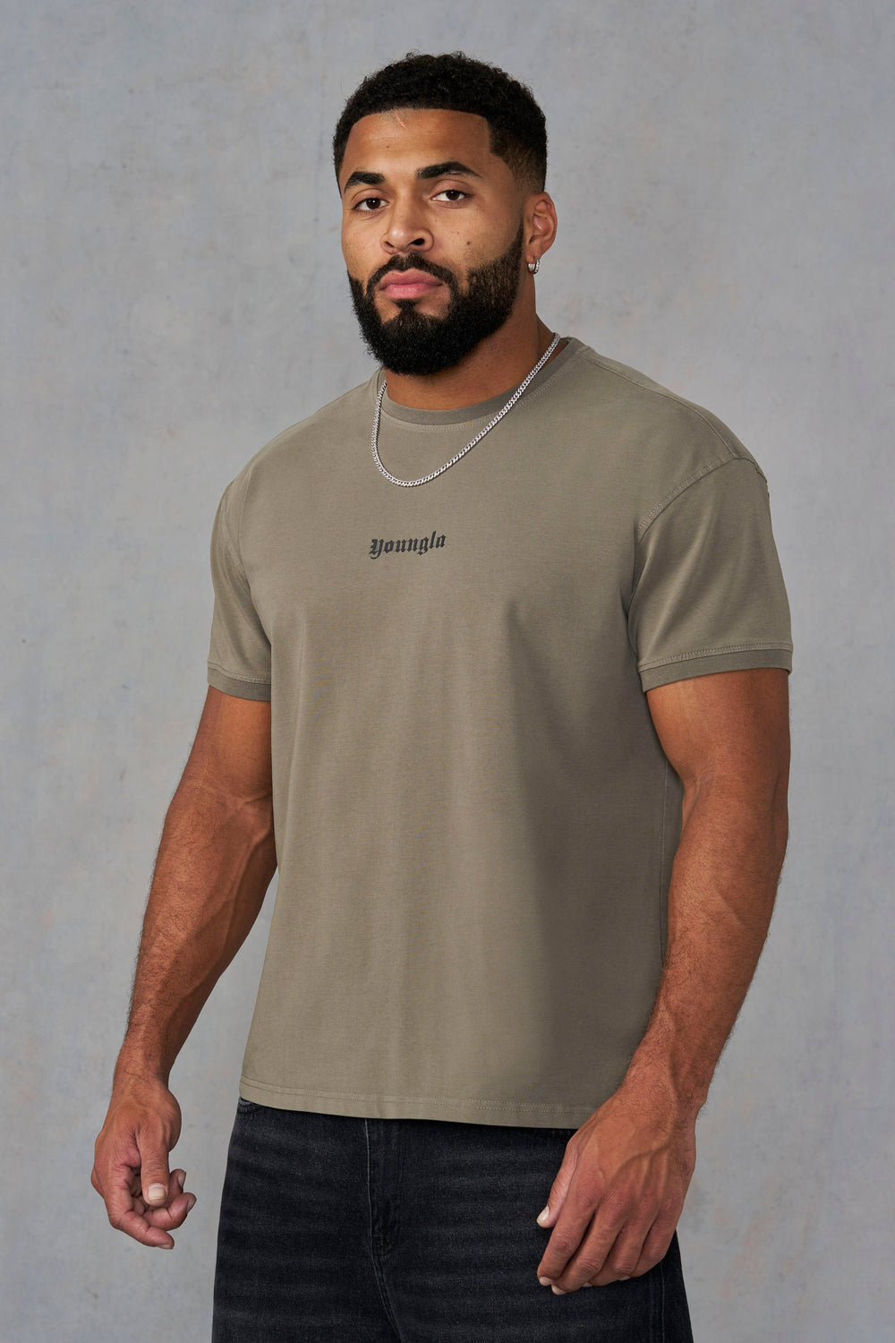 4198 - Core Fitted Ringer Tees - Peat Wash
