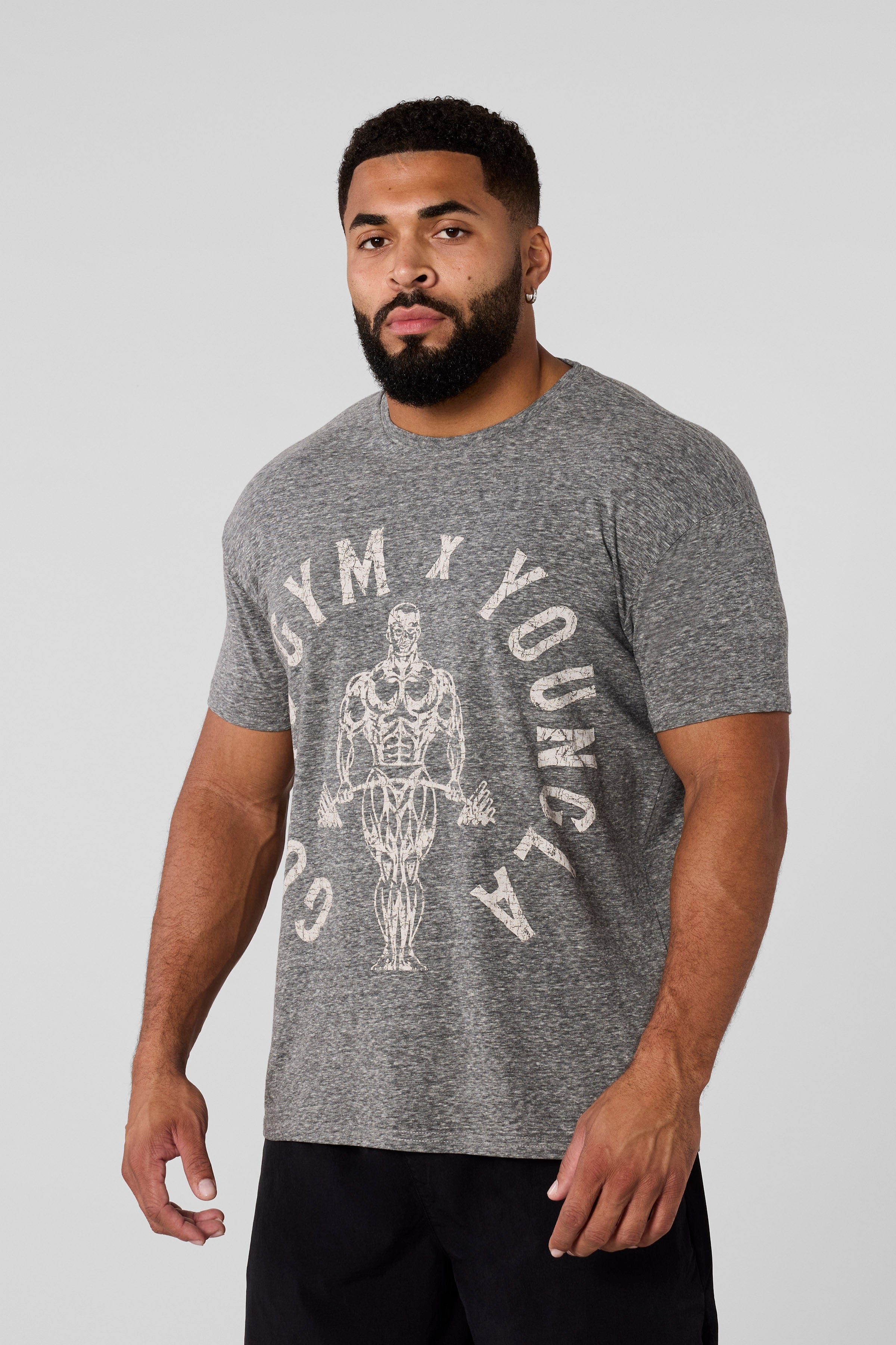 4206 - Gold's Gym Heather Tees - Dark Grey Heather
