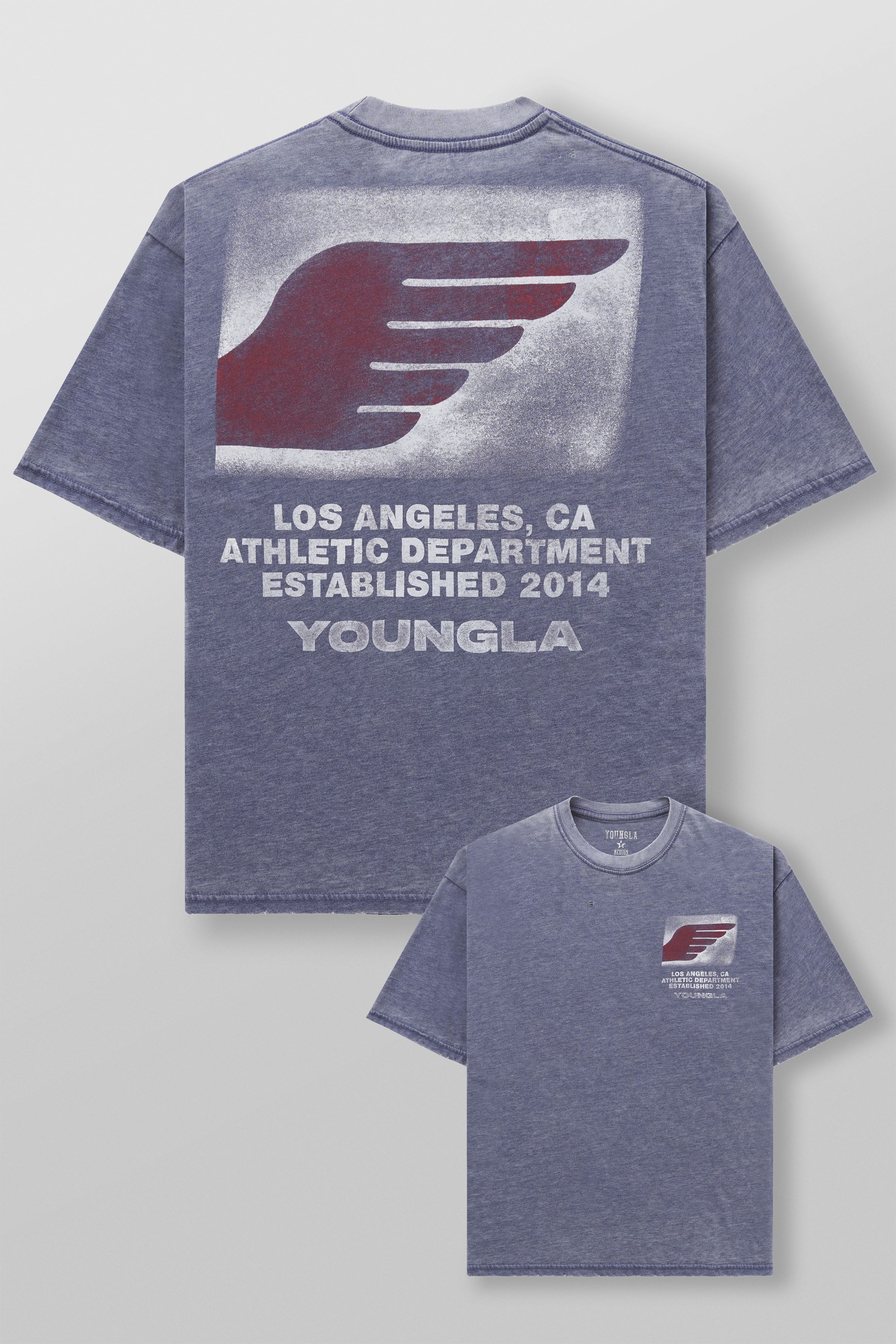 4224 - Golden Era Soft Burnout Tees - Blue Wash