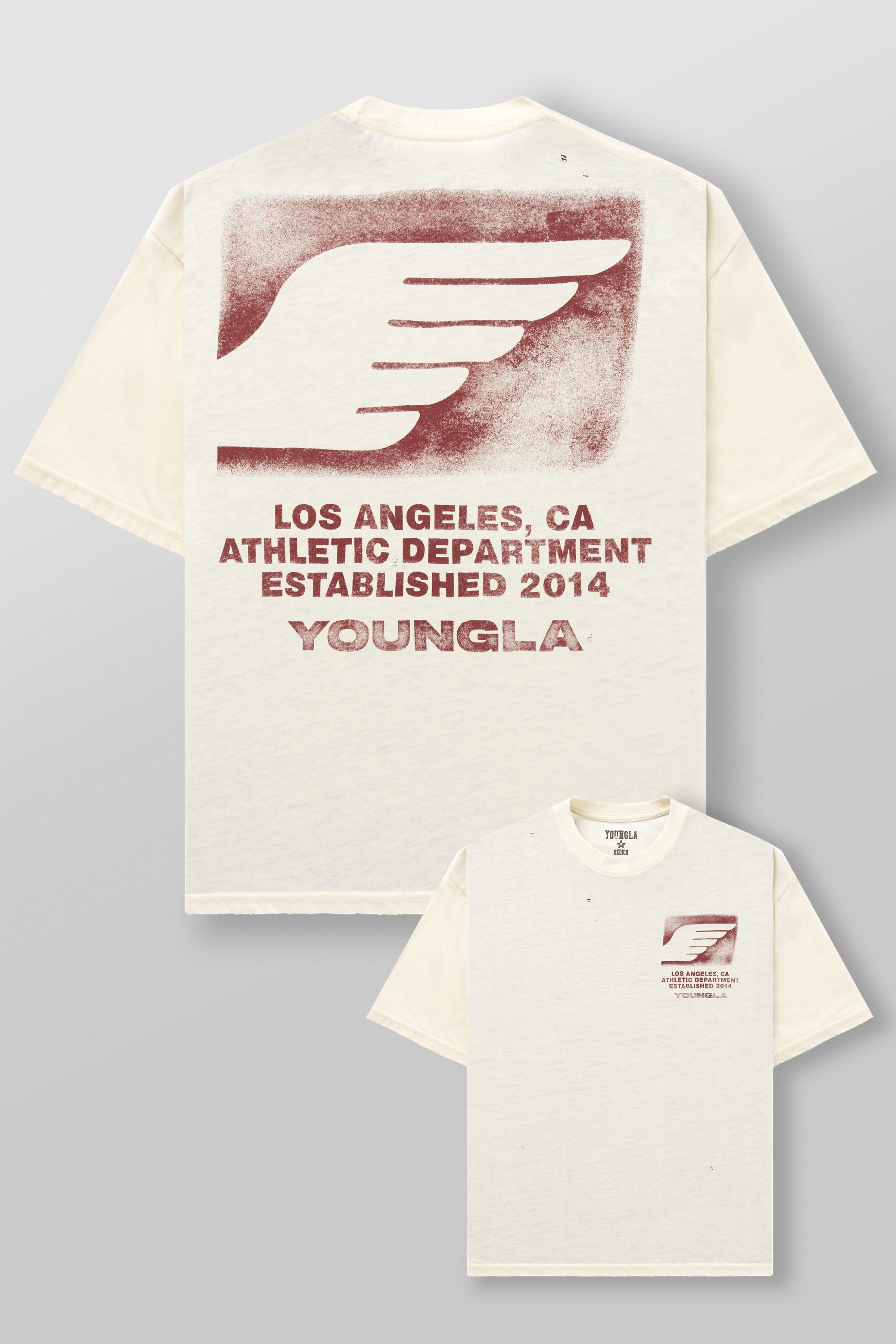 4224 - Golden Era Soft Burnout Tees - Off-White