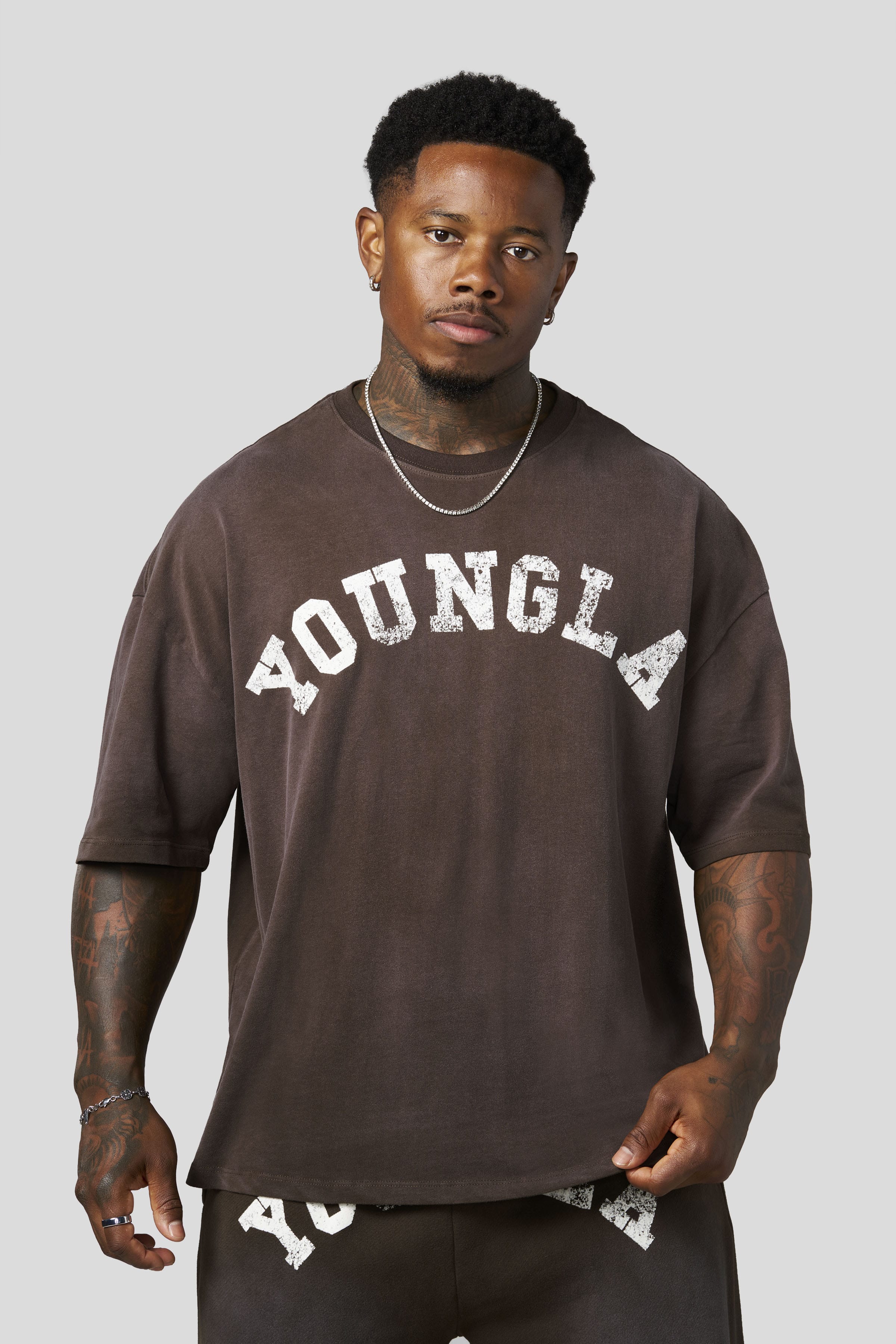 4239 - Arc Collection - Tees - Brown Wash