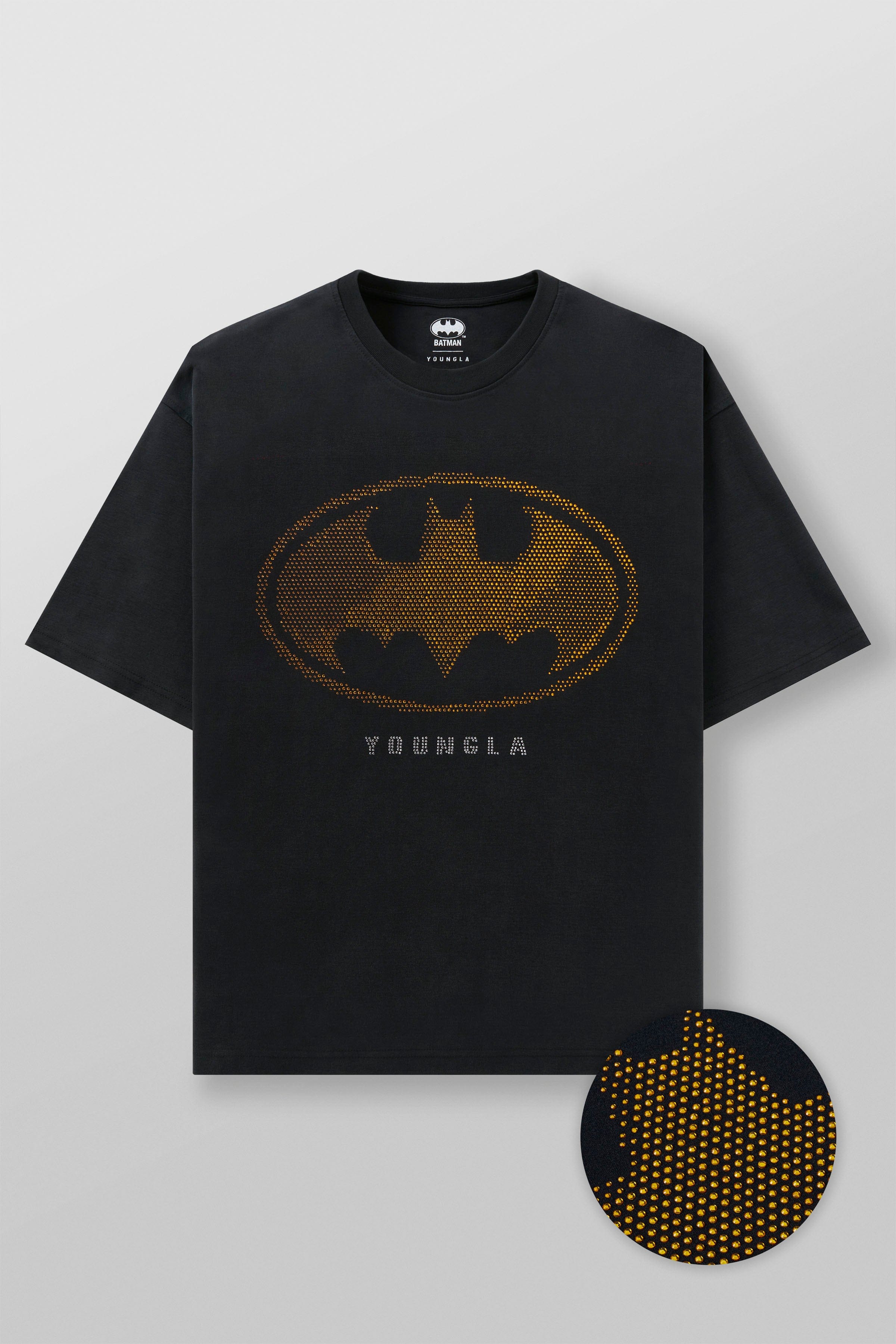 4257 - Batman Rhinestone Tees - Batman Logo