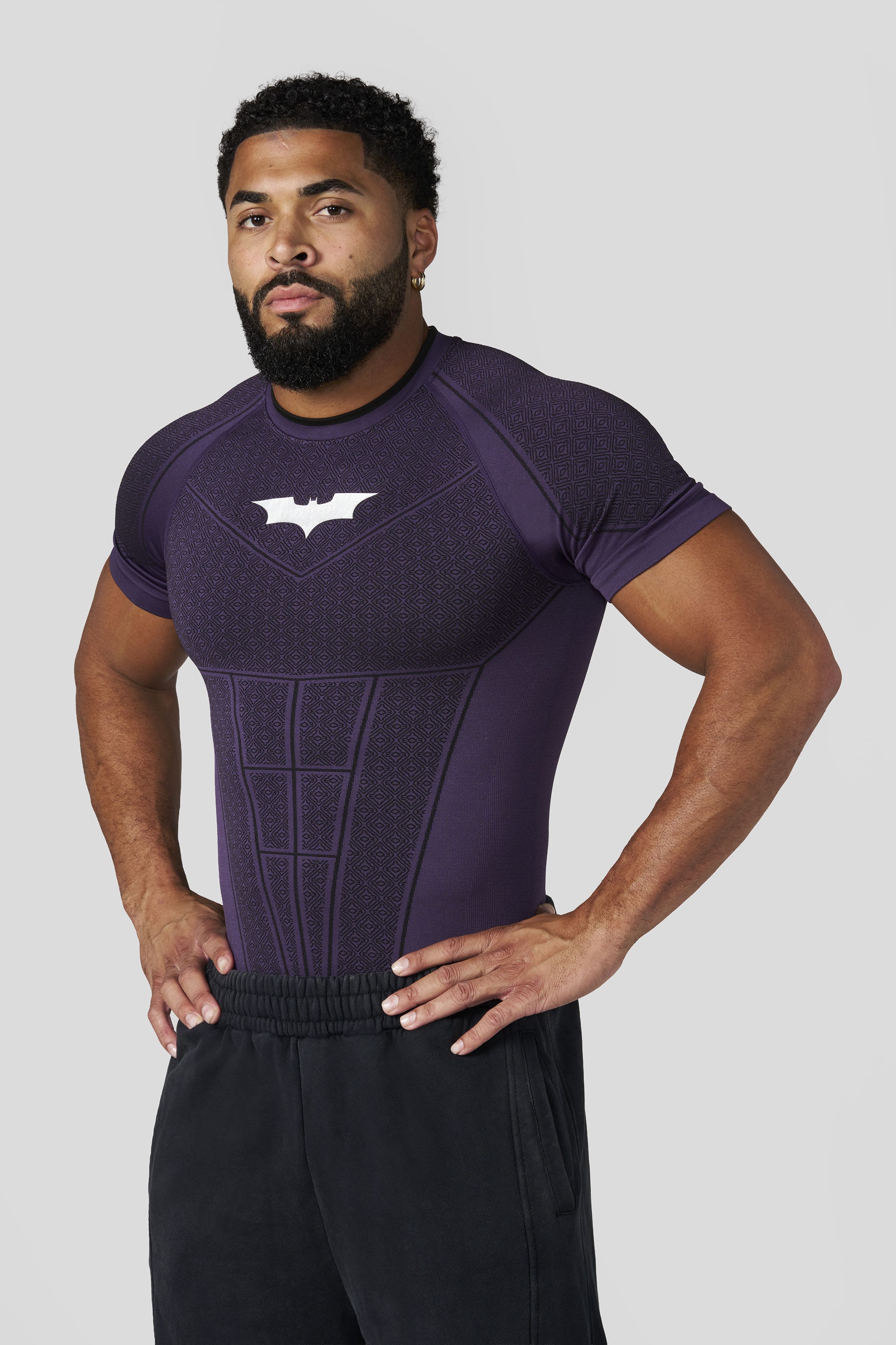 4259 - Batman Compression Tees - Purple Limited Edition - APP ONLY - Purple