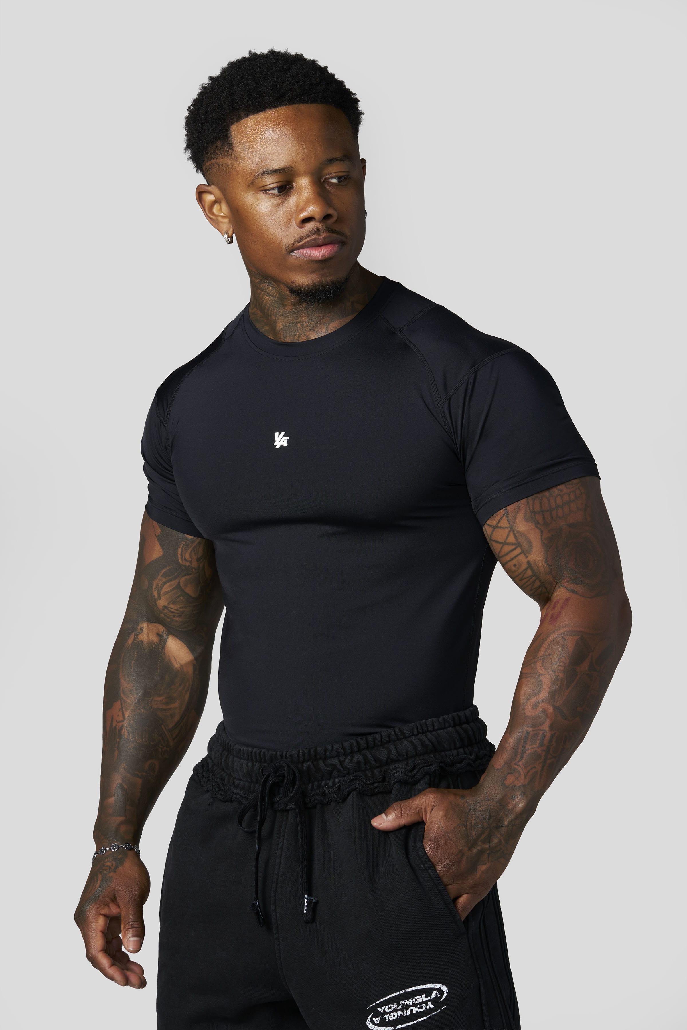 4282 - Posture Compression Tees - Black