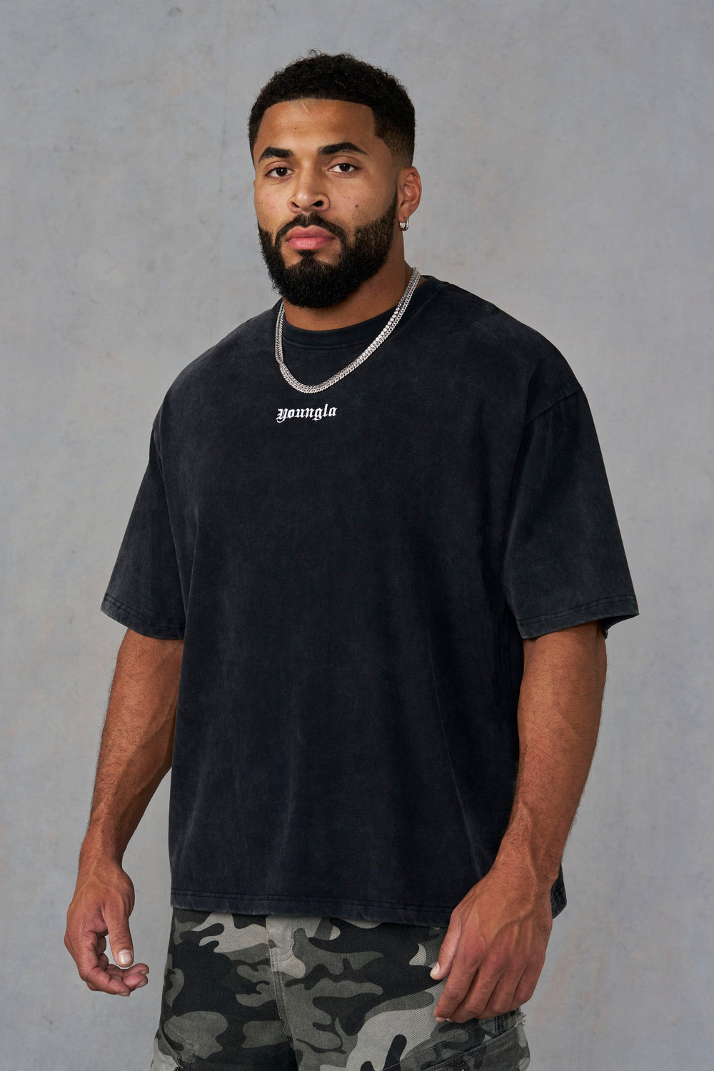 4293 - Core Relaxed Tees - Black Wash