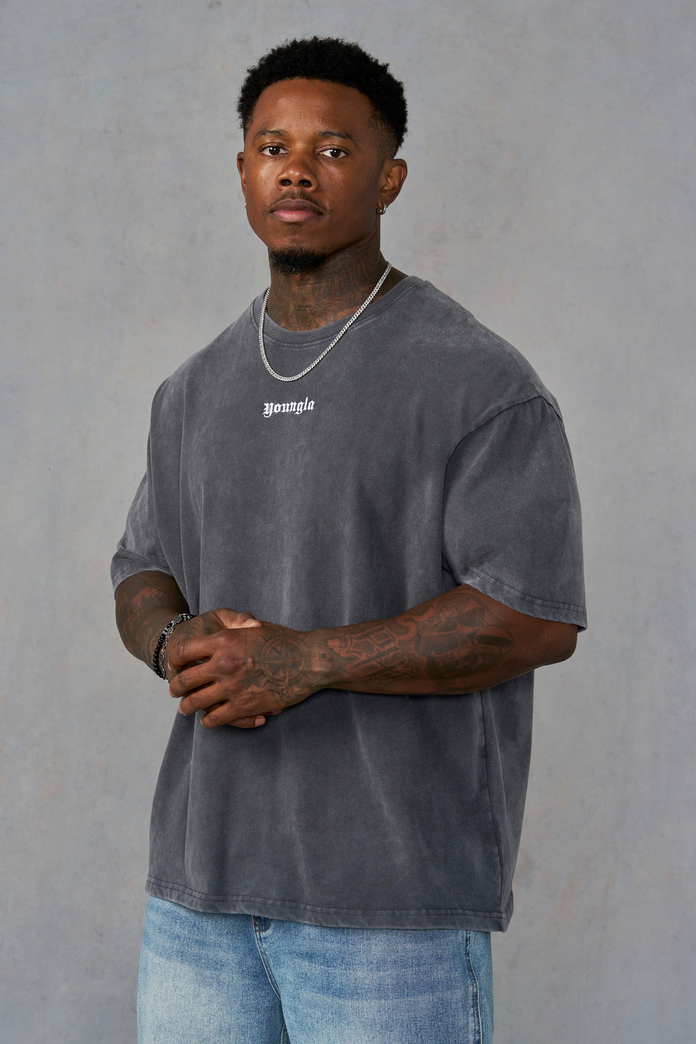 4293 - Core Relaxed Tees - Charcoal Wash