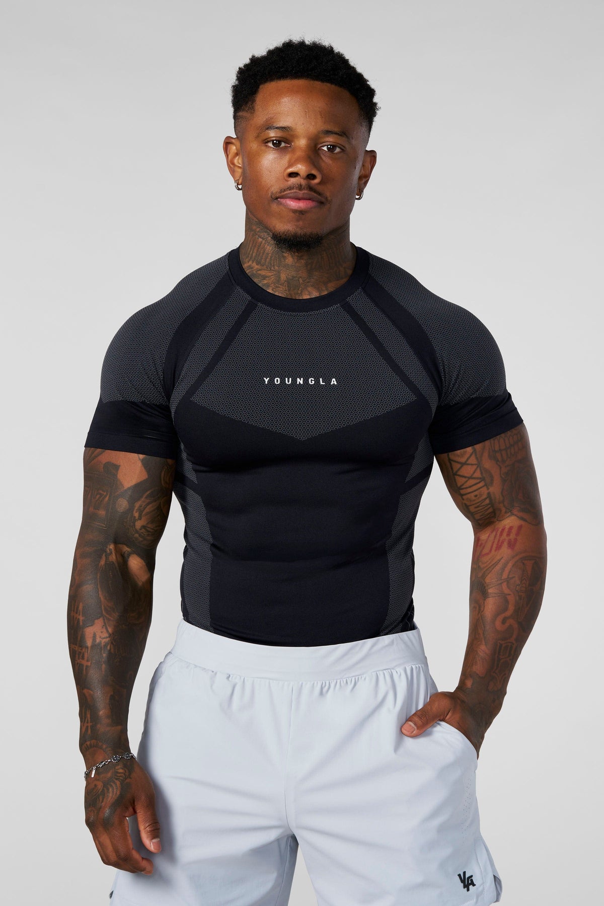 4294 - Apex Compression Tees - Black