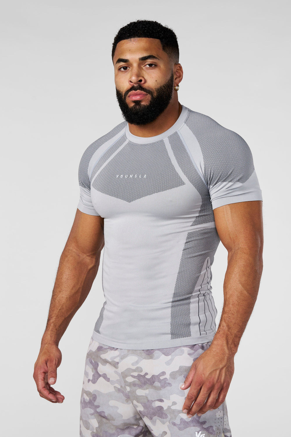 4294 - Apex Compression Tees - Grey