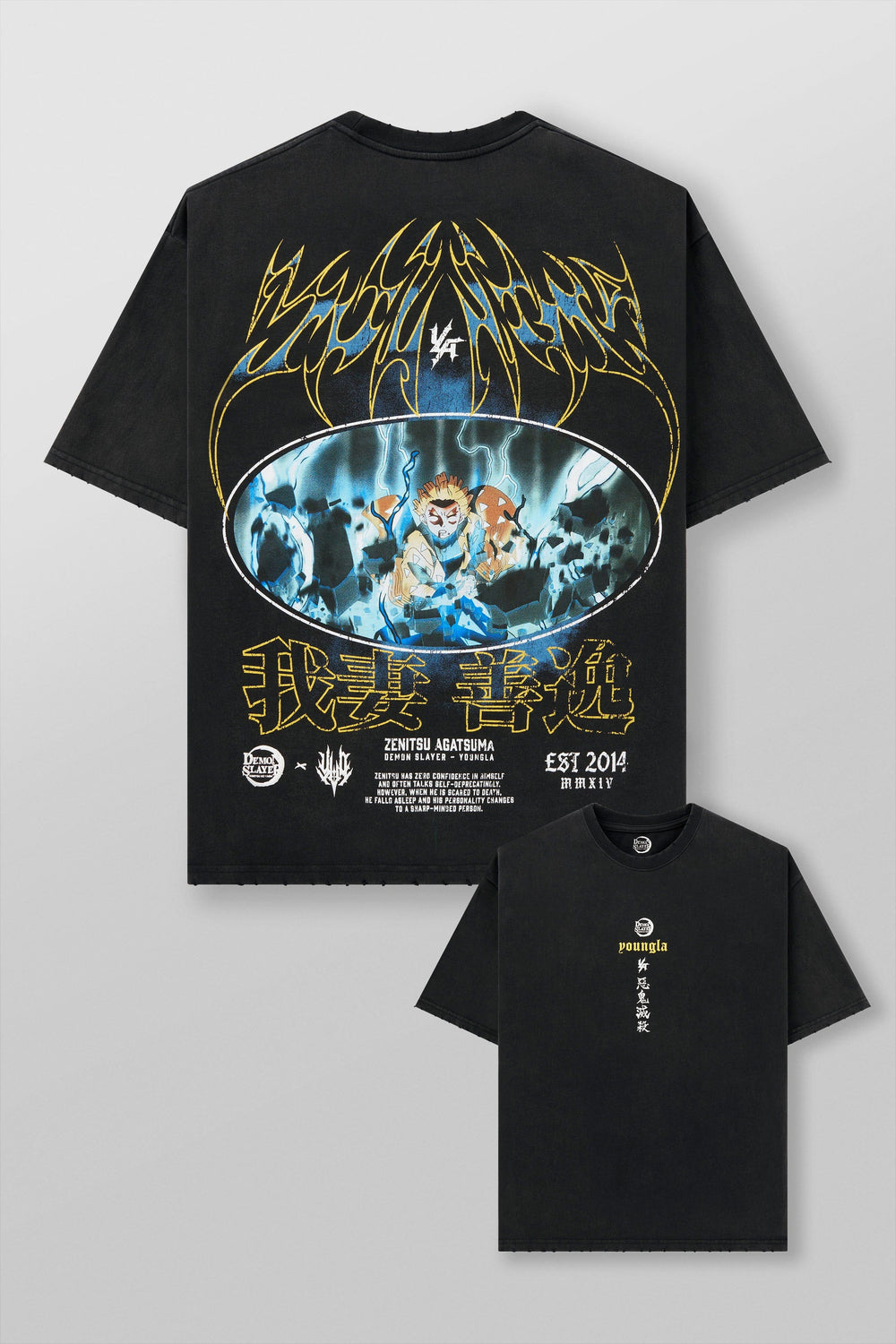 4297 - Demon Slayer: Kimetsu no Yaiba - Anime Tees - Thunderclap and Flash