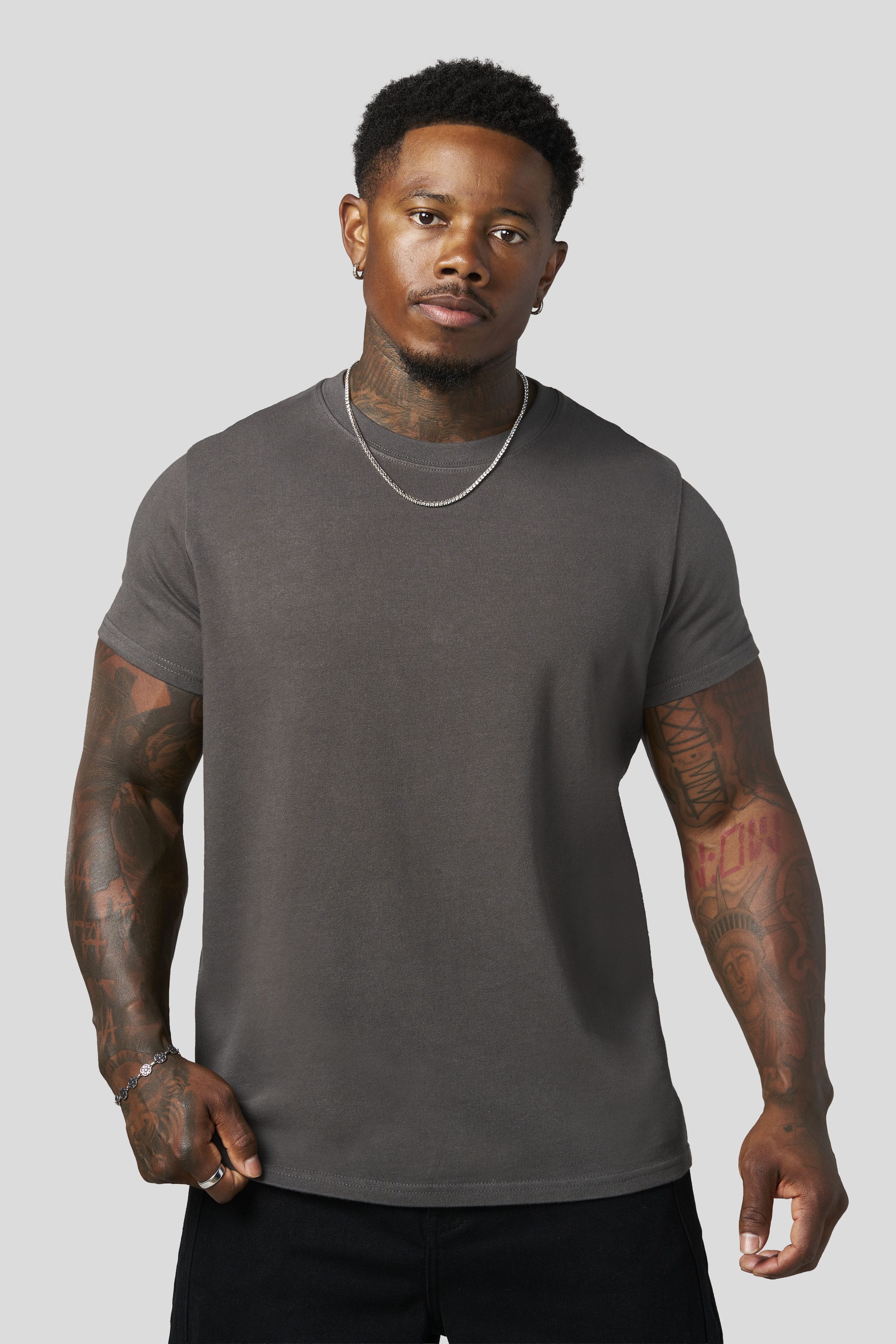 4309 - Muscle Tees - Charcoal