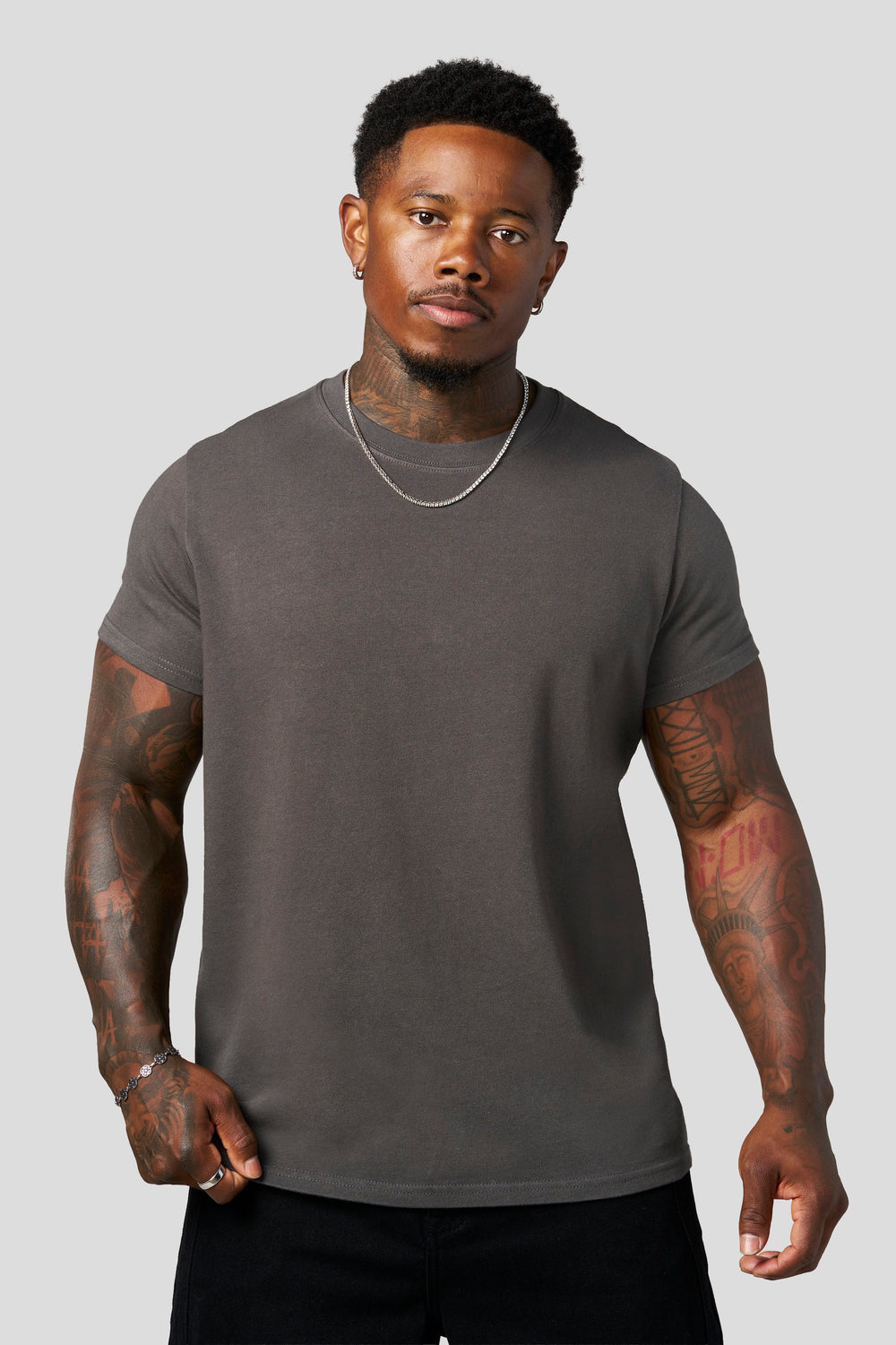 4309 - Muscle Tees - Charcoal