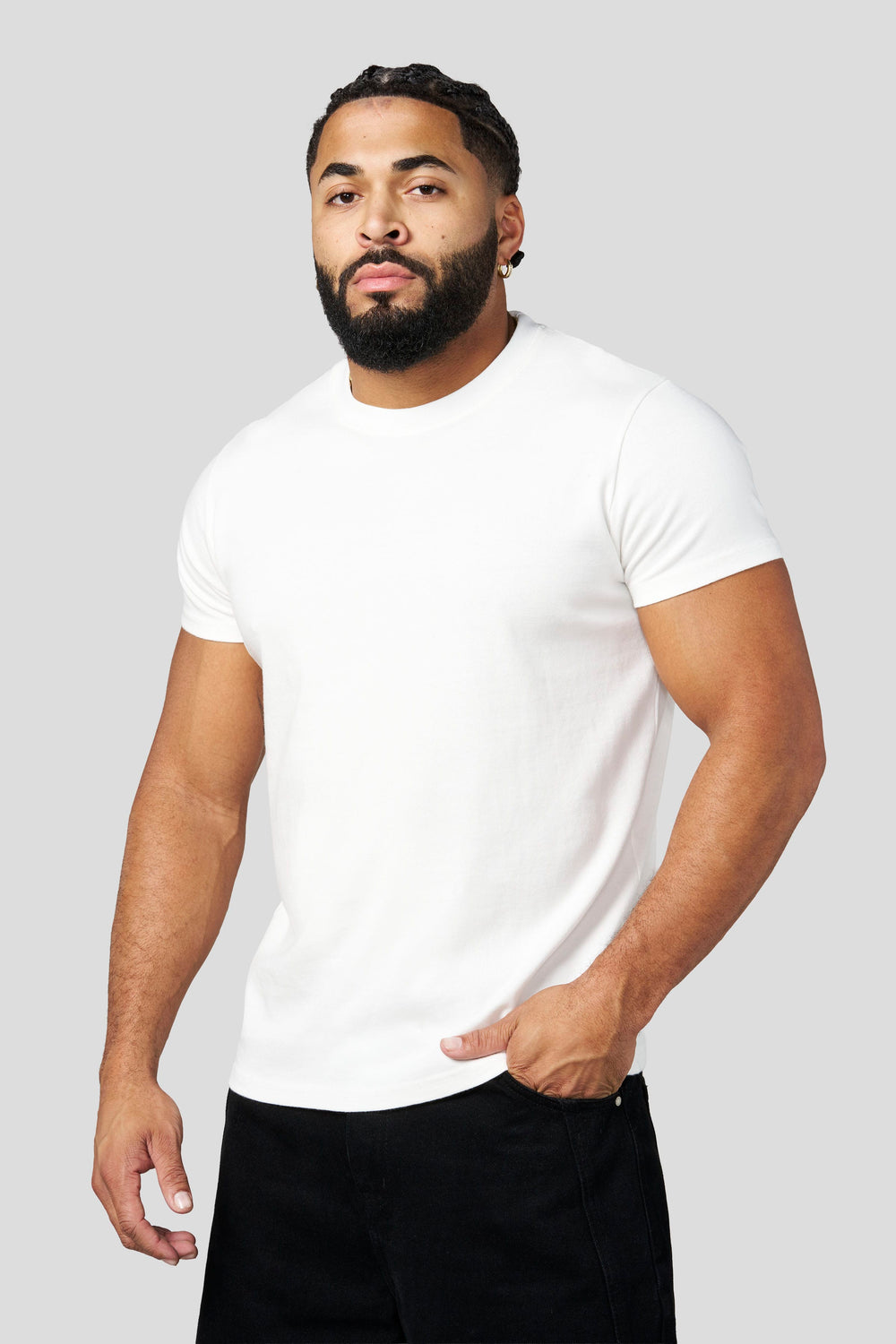 4309 - Muscle Tees - White