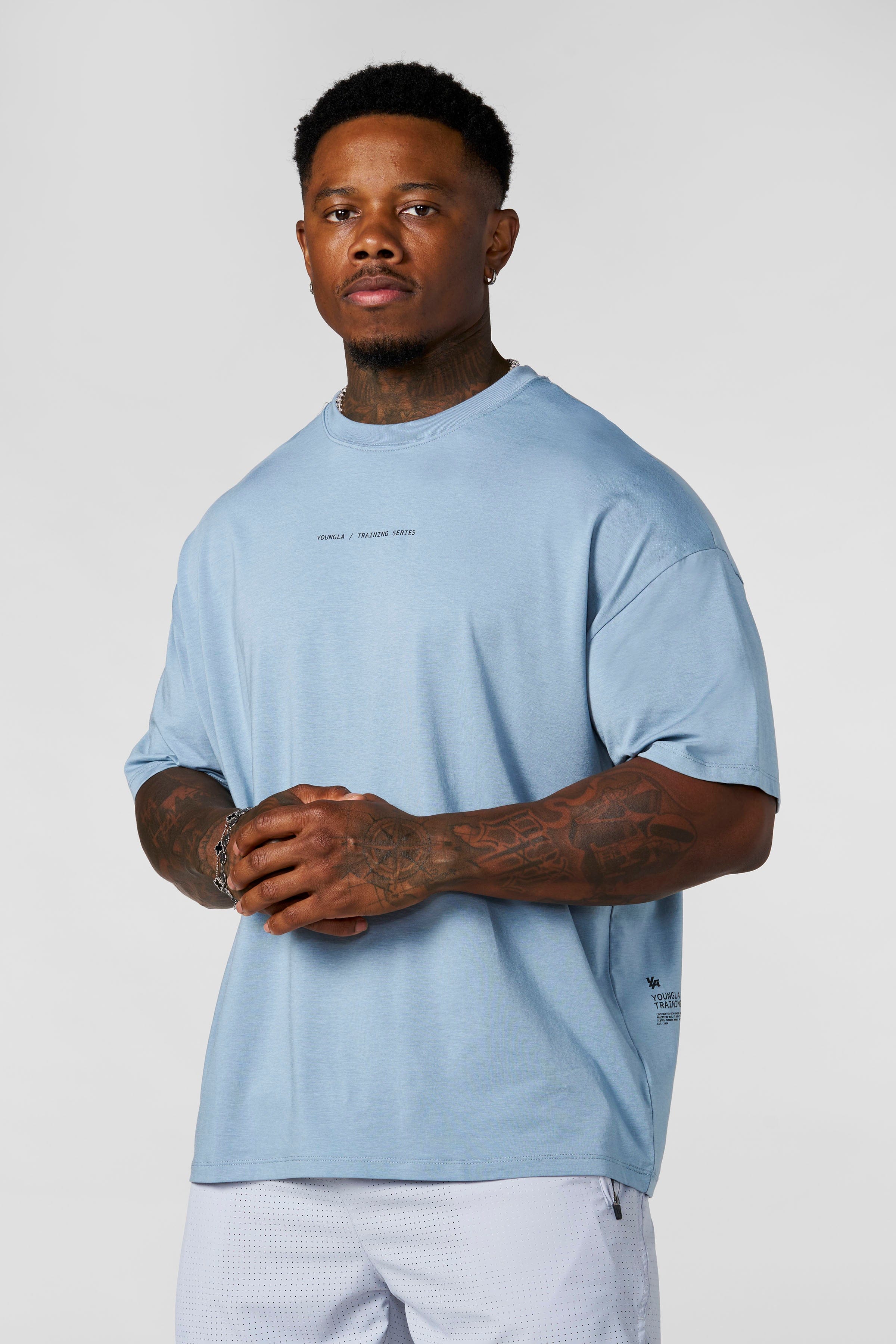 4317 - AeroTech Training Tees - Light Blue