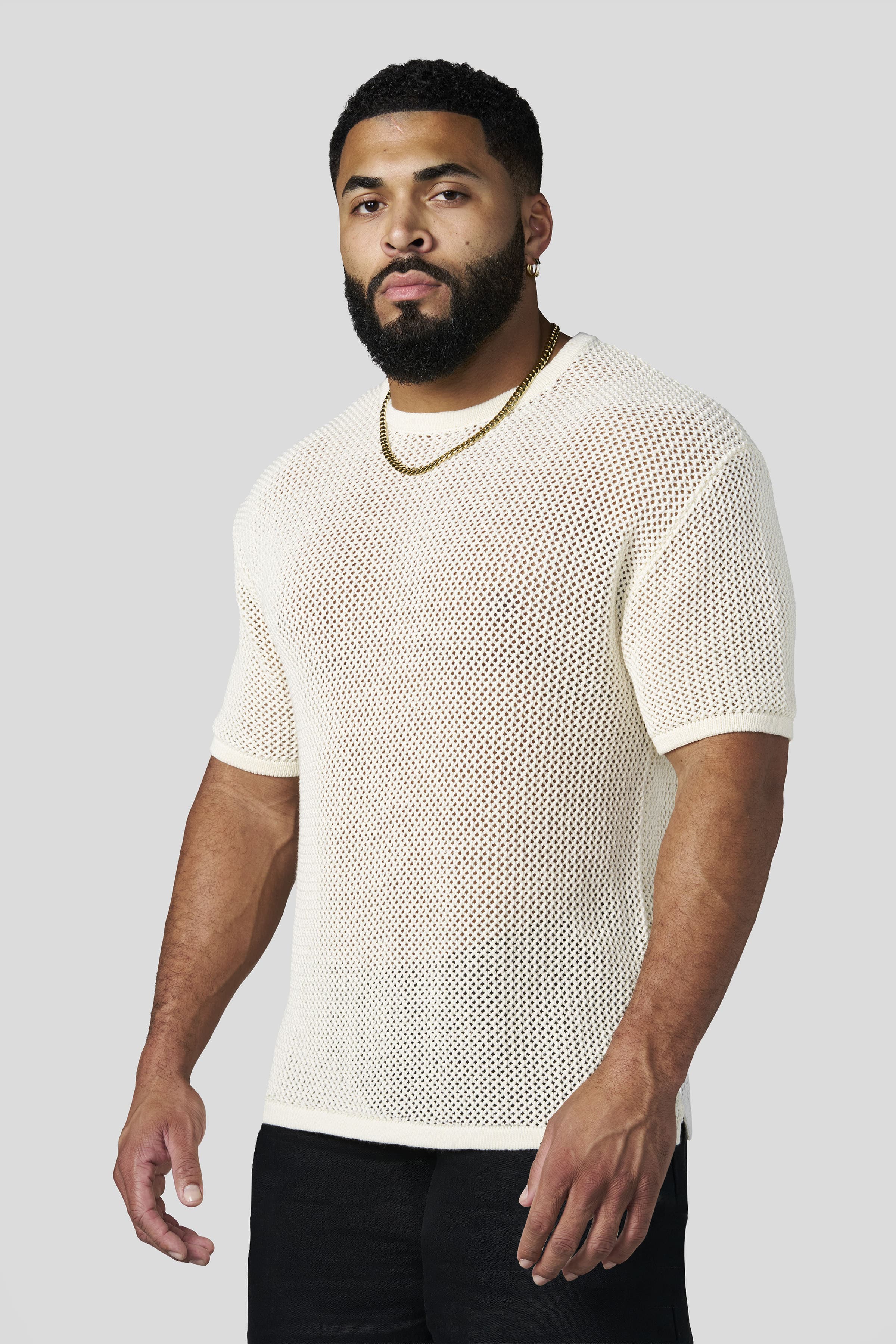 4324 - Beach Club Knit Tees - Off-White