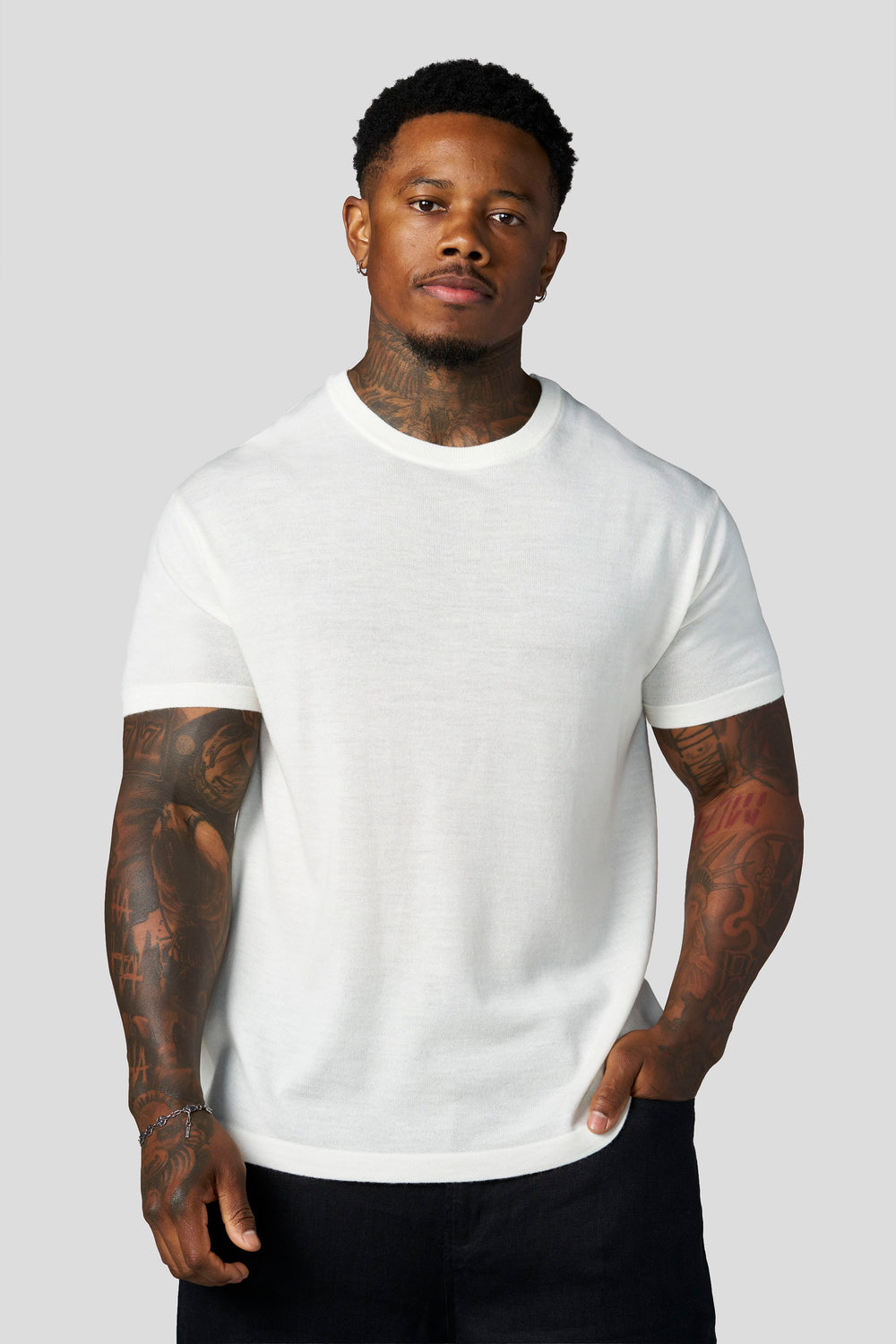 4331 - Merino Wool Tees - Off-White