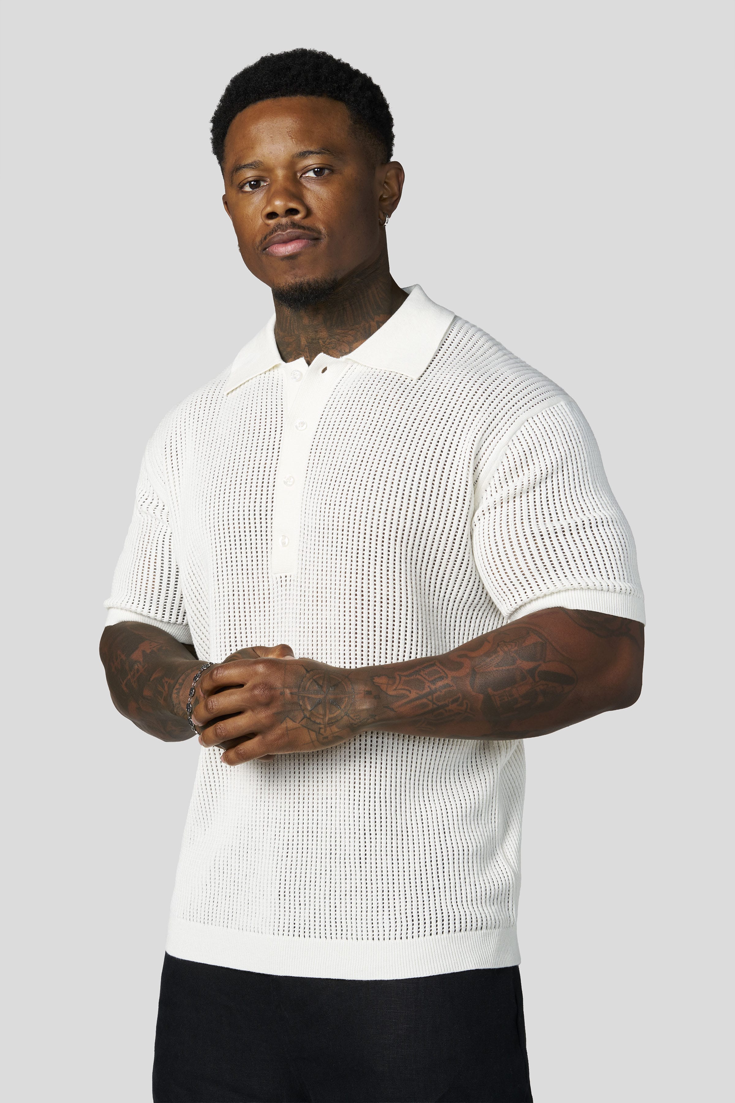 4341 - Lightweight Resort Polos - Off-White