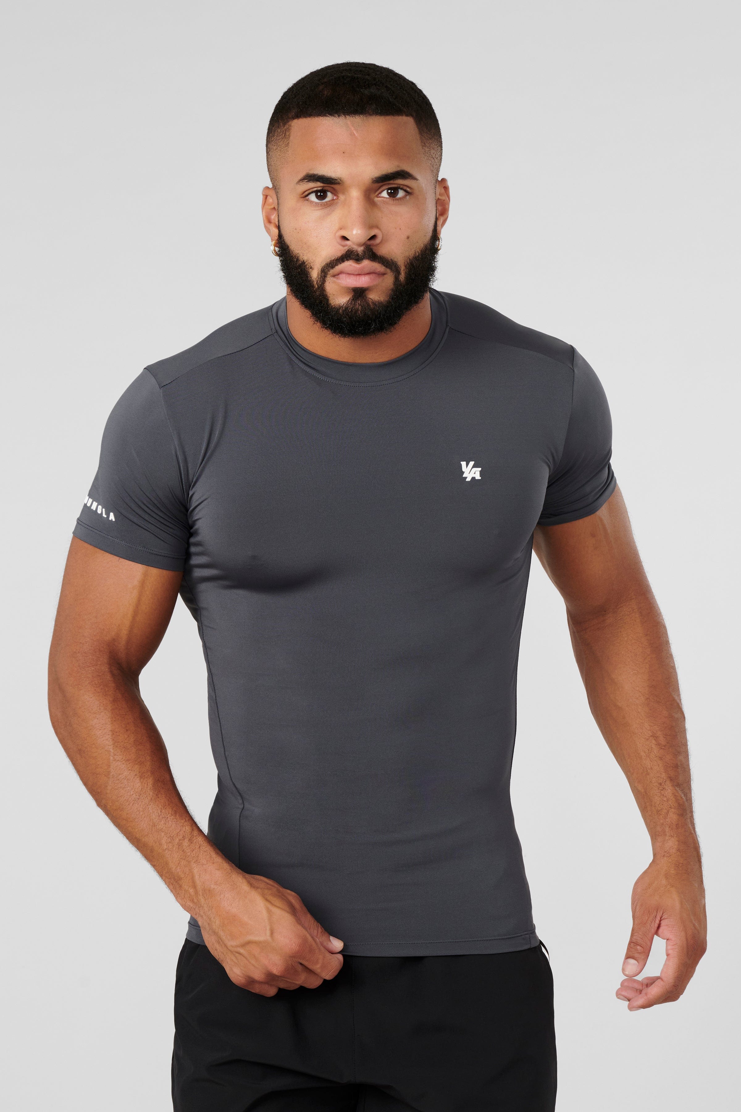 476 - Stealth Compression Tees - Dark Grey