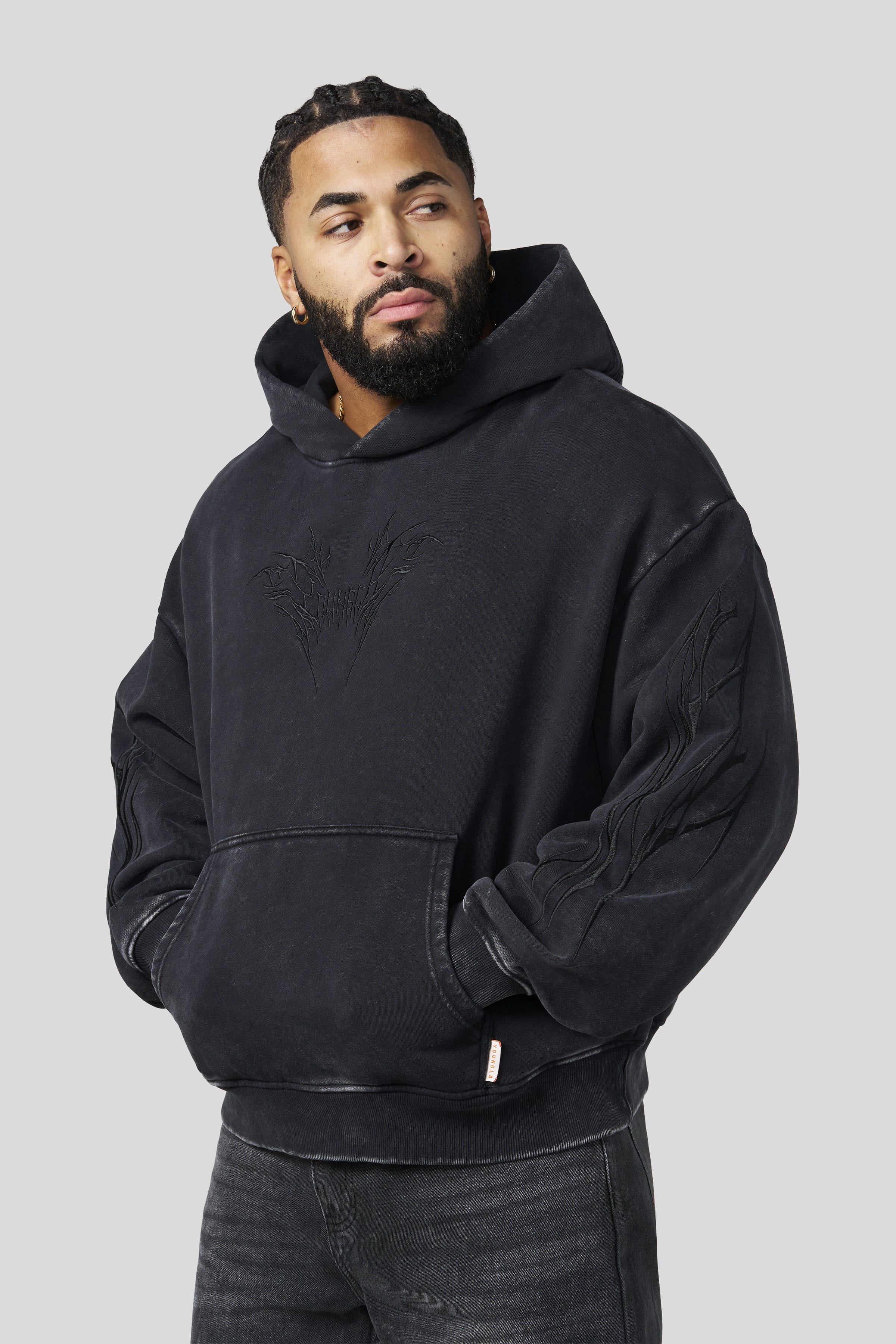 5033 - Vengeance Pullover Hoodies - All Black Wash