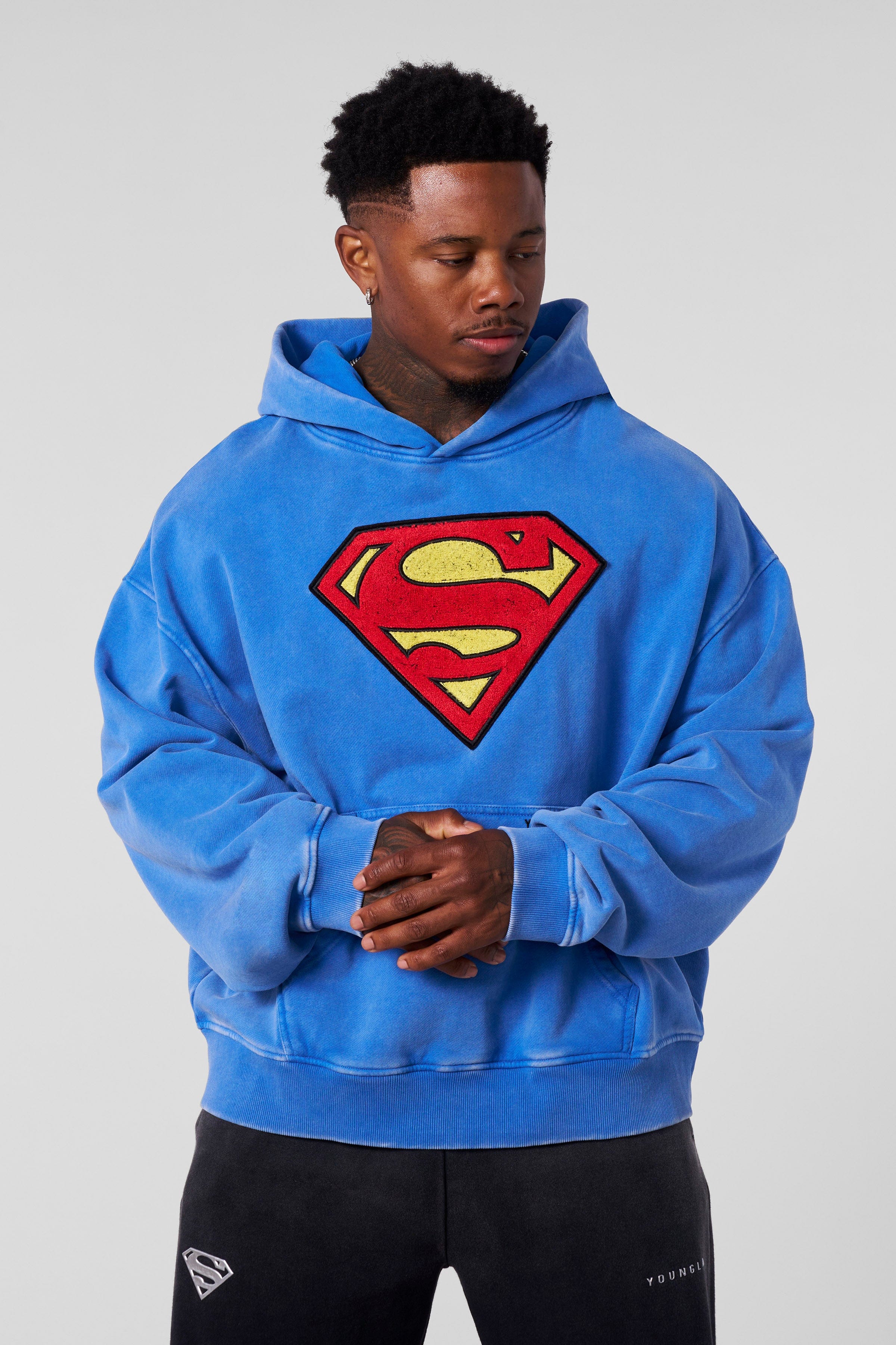 5079 - Superman Legacy Hoodies - Blue Wash