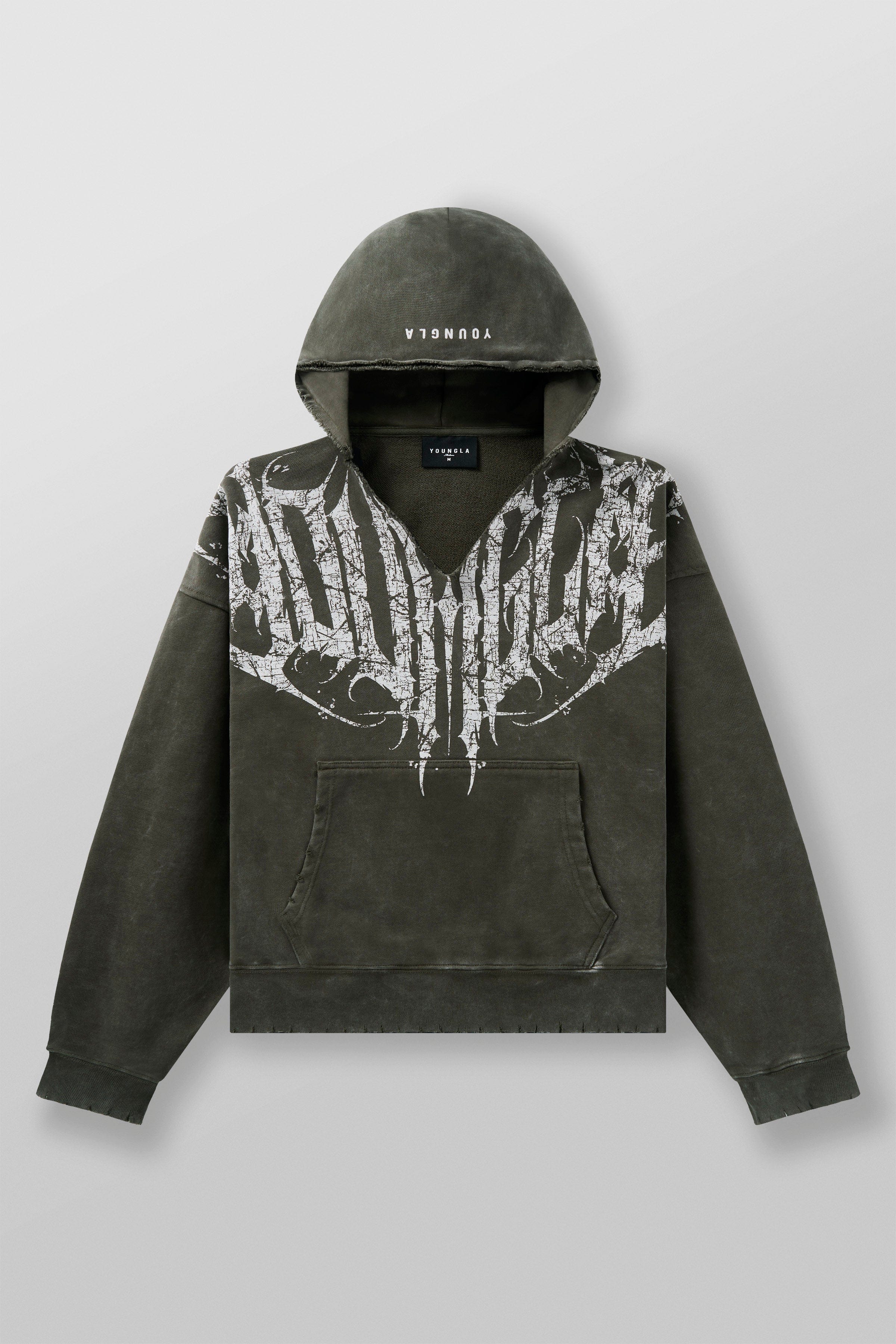 5082 - Anarchy Hoodies - Hunter Green Wash