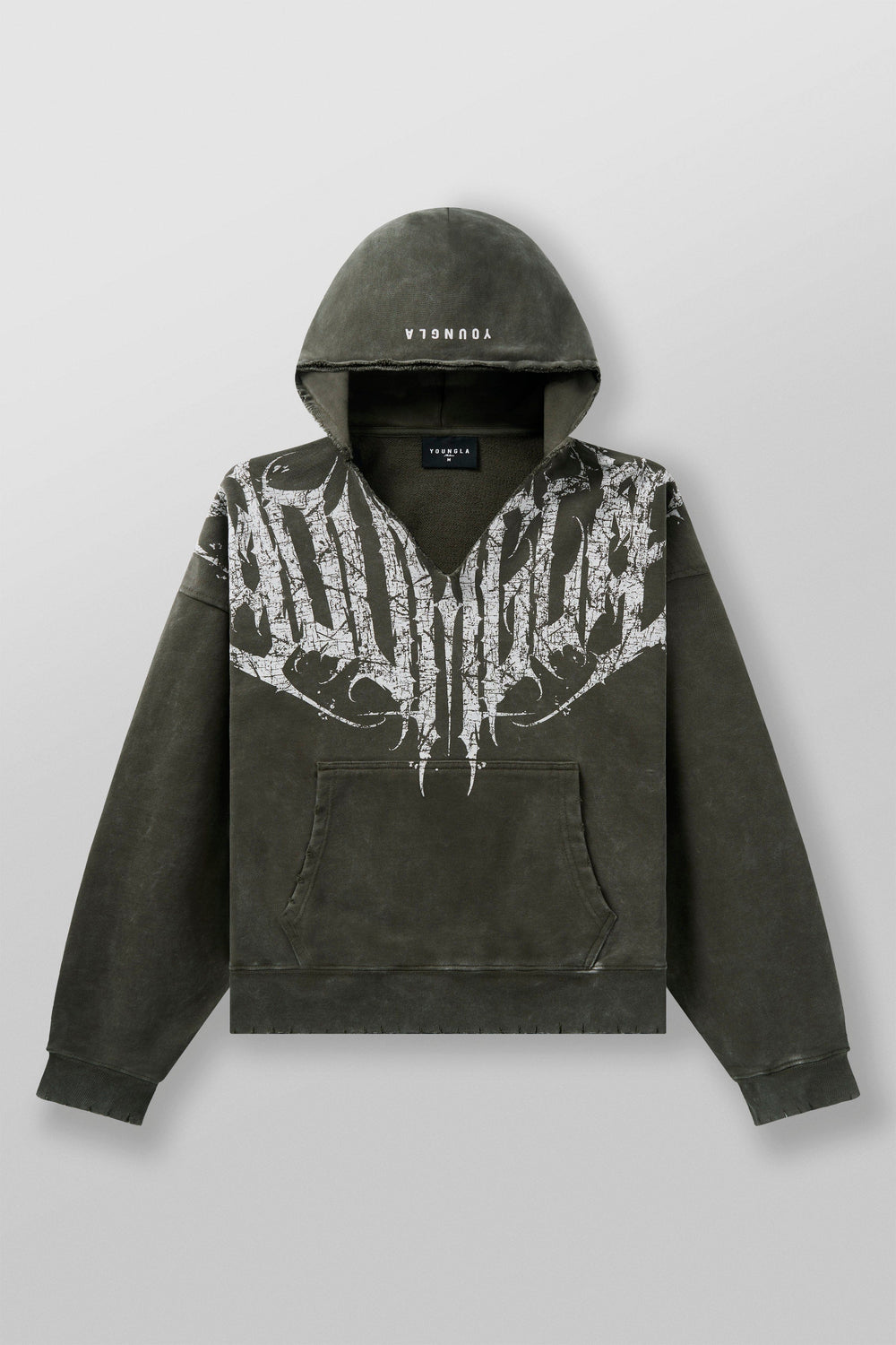 5082 - Anarchy Hoodies - Hunter Green Wash
