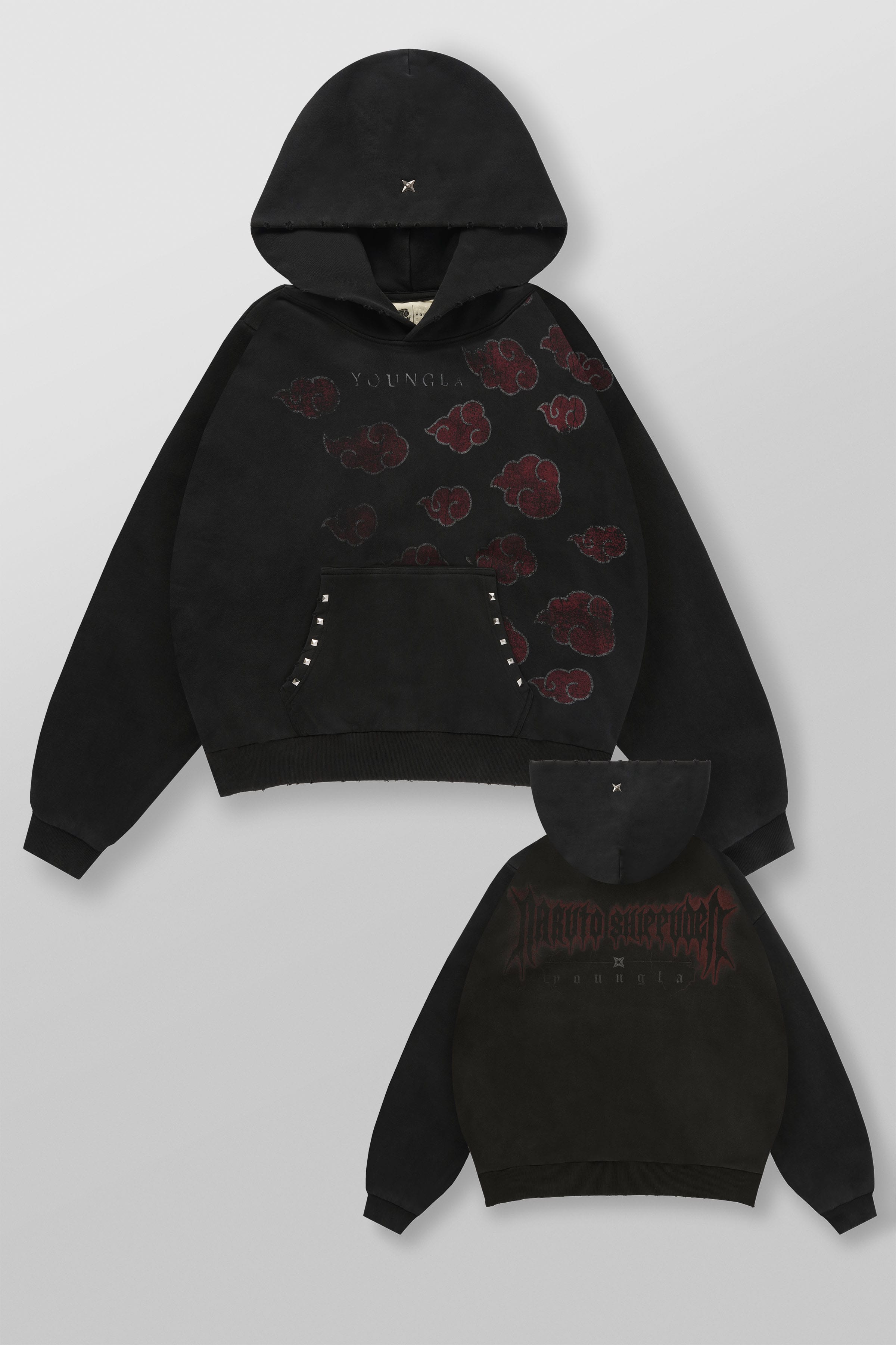 5083 - Naruto Stud Artwork Hoodies - Akatsuki