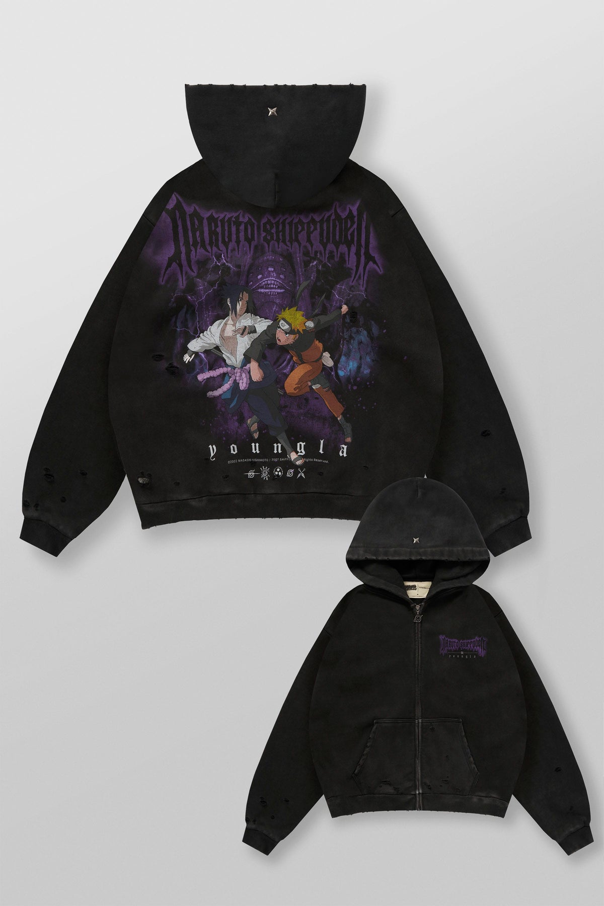 5086 - Naruto Zip-Up Hoodies - Battle