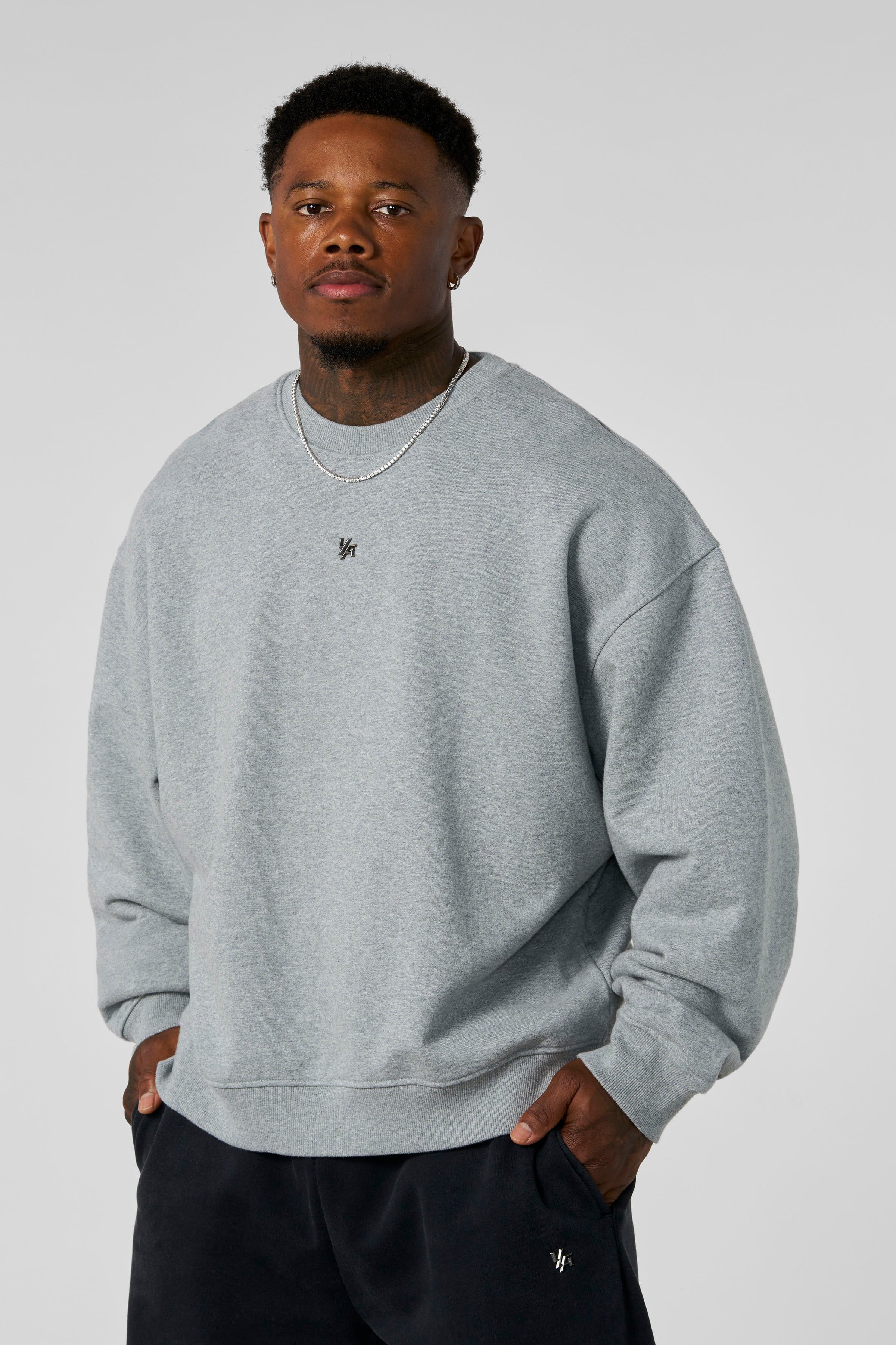 5095 - Elevated Essentials - Crewneck - Heather Grey