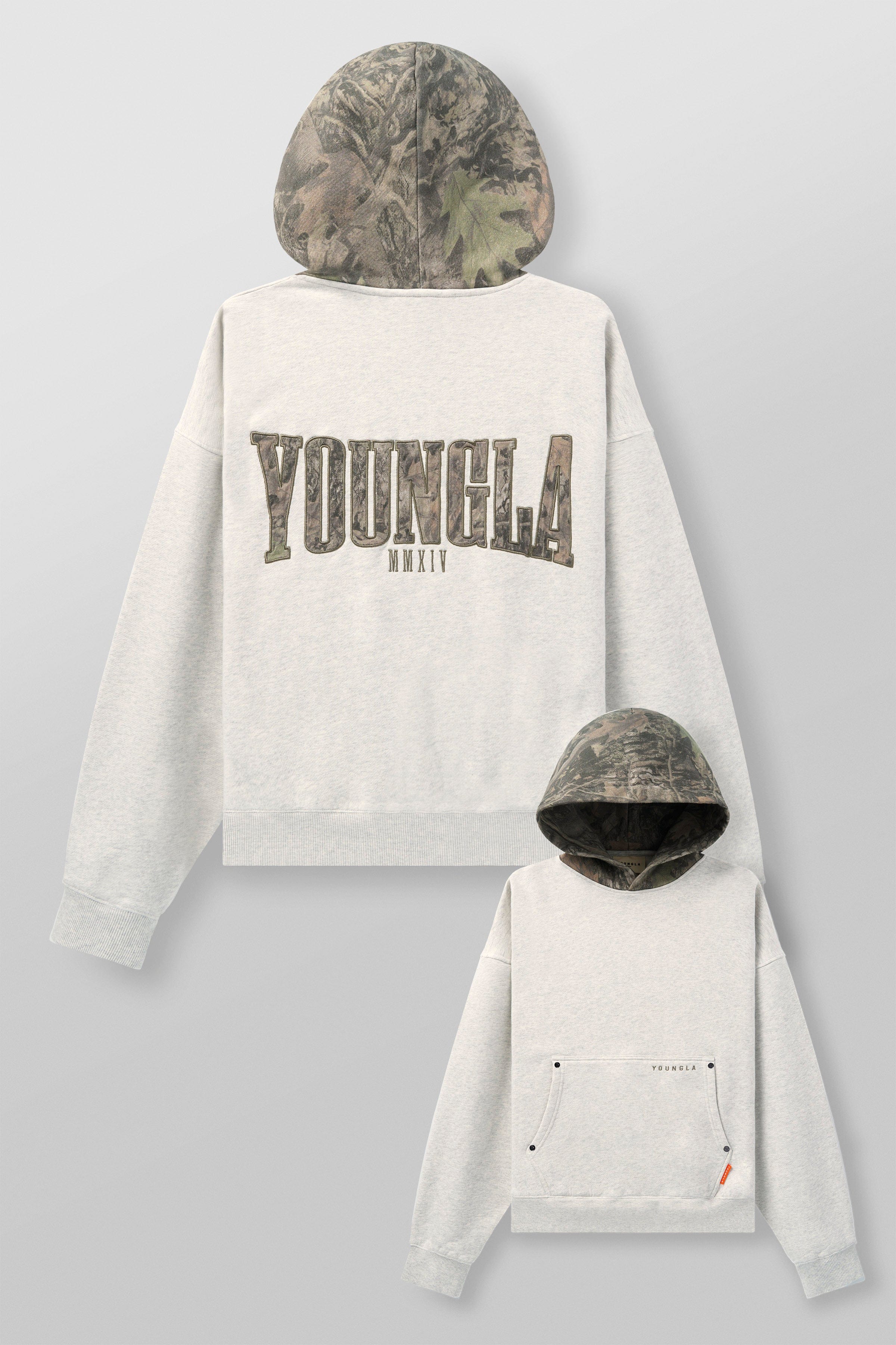 5098 - Tree Camo Hoodies - Oatmeal