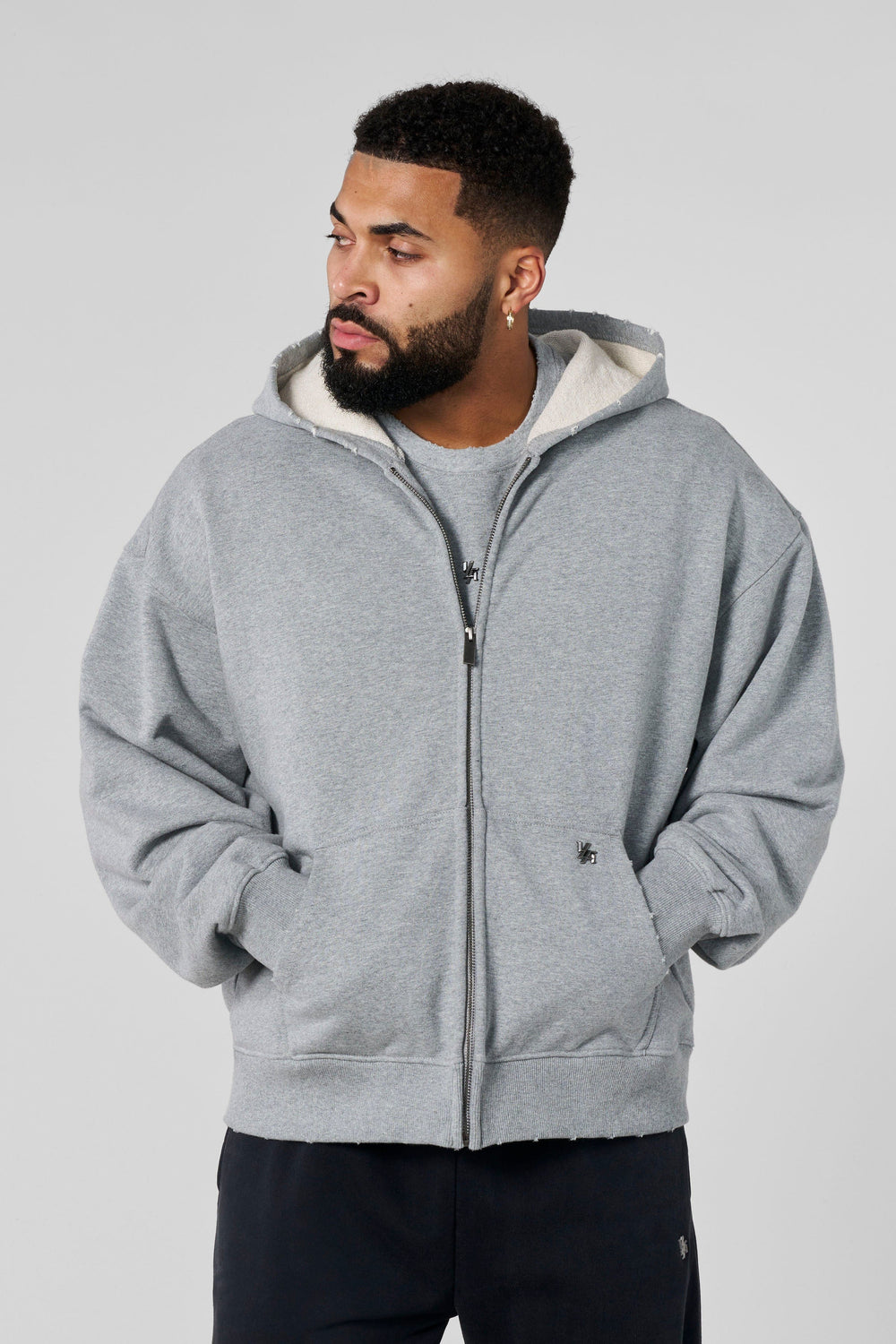 5102 - Elevated Essentials - Zip-Ups - Heather Grey