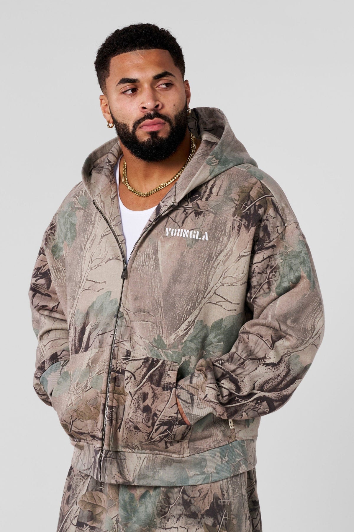 5116 - Tree Camo Collection - Zip Ups - Beige Tree Camo