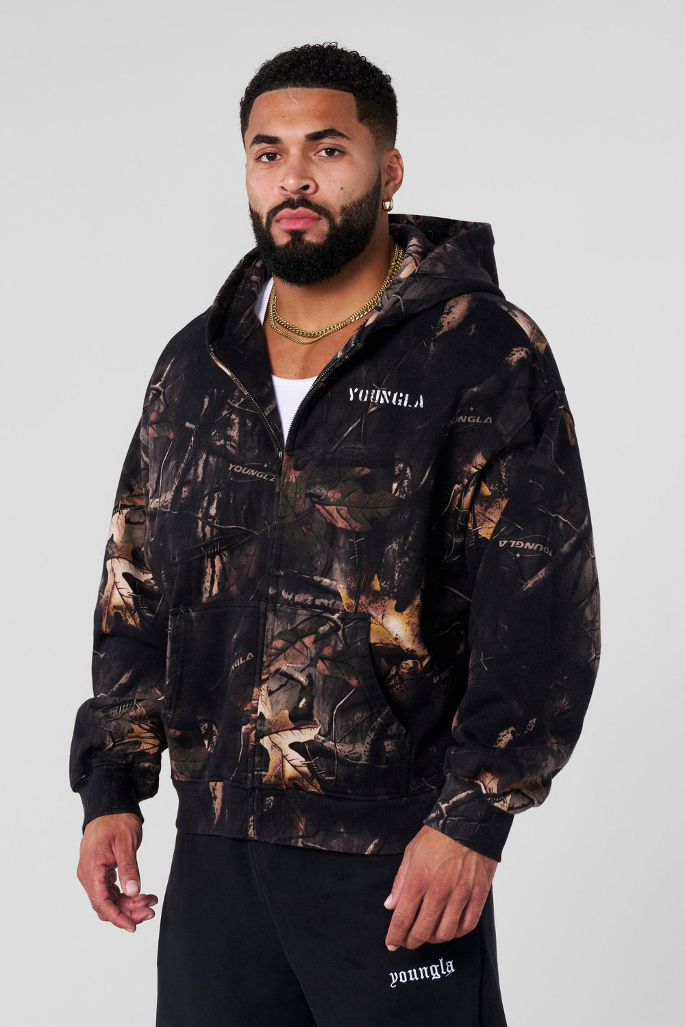 5116 - Tree Camo Collection - Zip Ups - Black Tree Camo