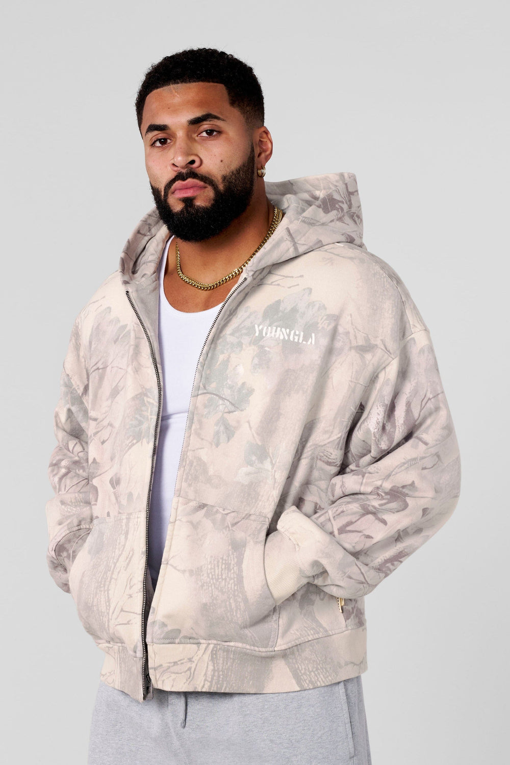 5116 - Tree Camo Collection - Zip Ups - Desert Tan Tree Camo