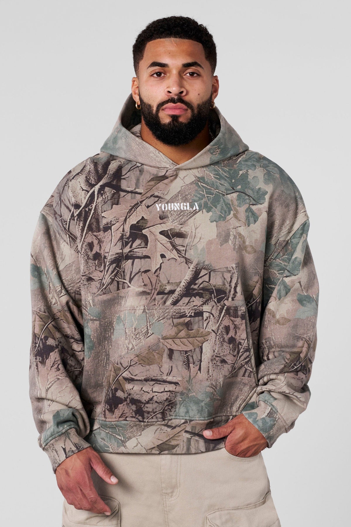 5117 - Tree Camo Collection - Pullover Hoodies - Beige Tree Camo