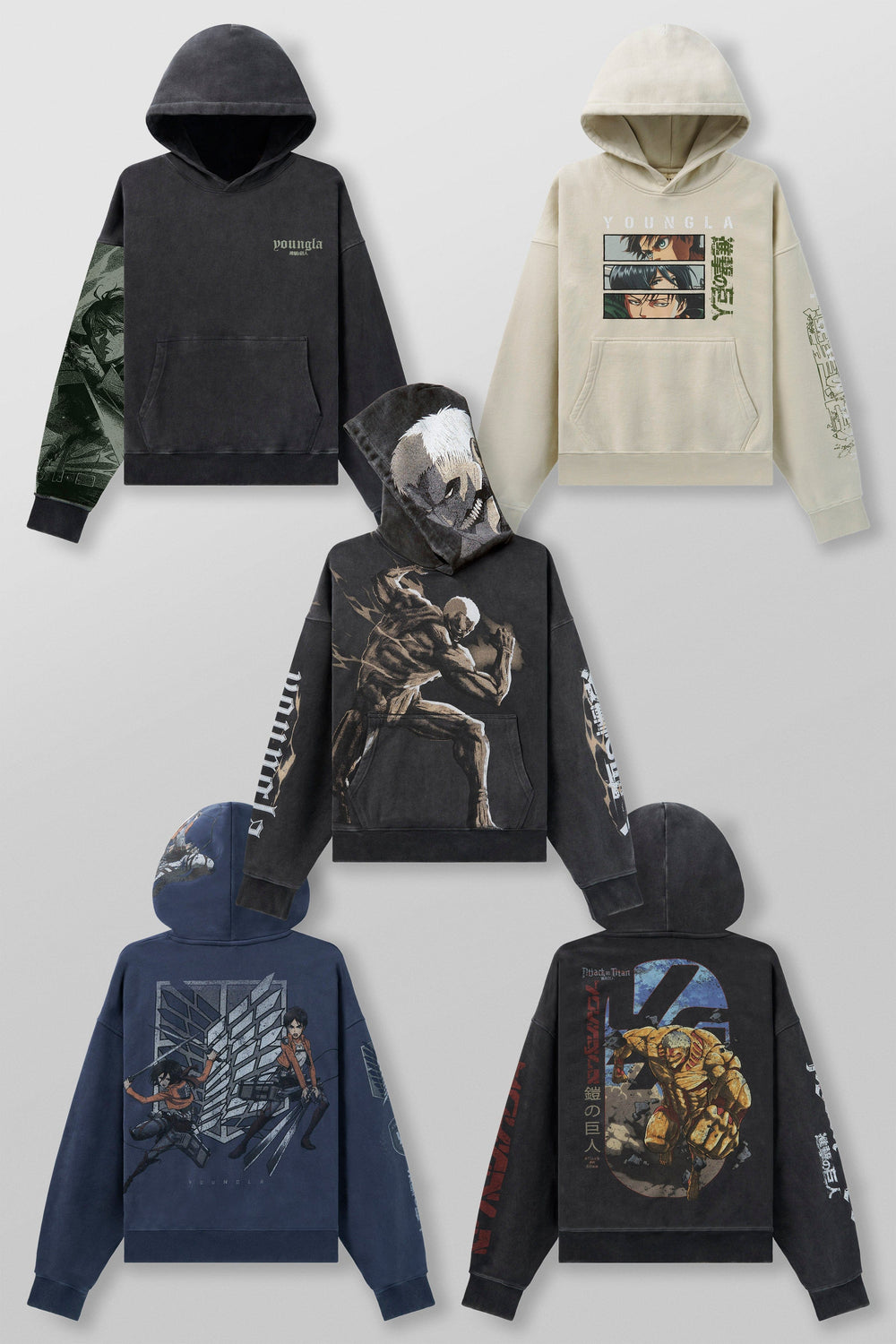 5129 - AOT© x YLA Pullover Hoodies