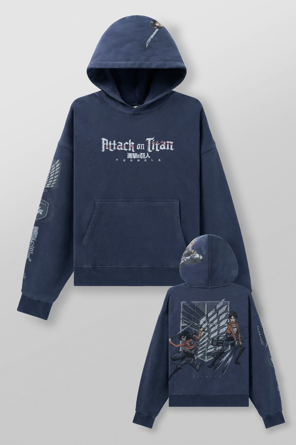 5129 - AOT© x YLA Pullover Hoodies - Wings of Freedom