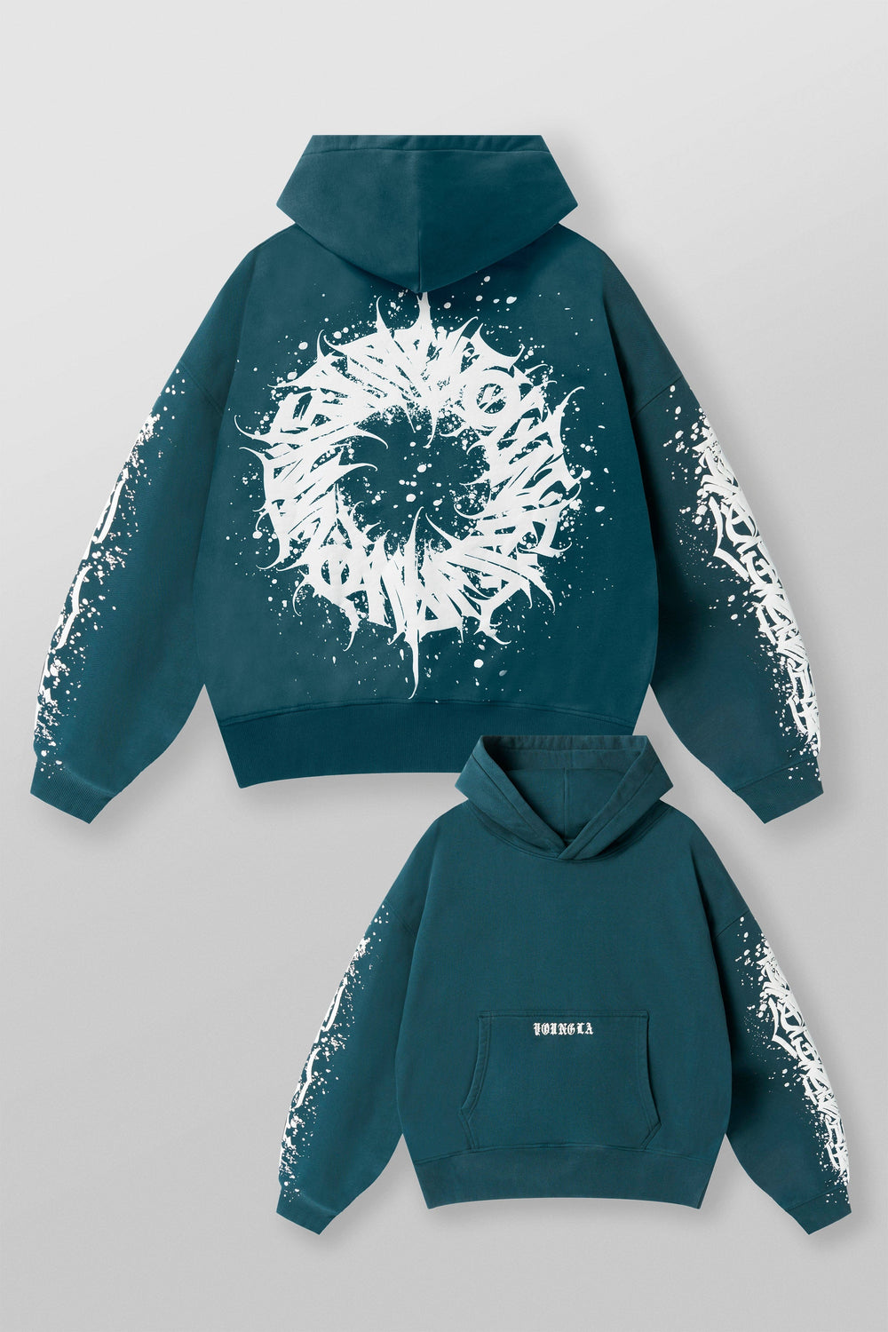 5143 - Cyclone Hoodies - Deep Teal Wash