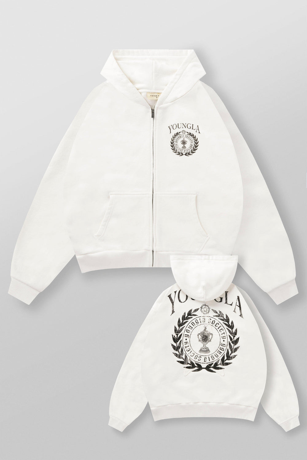 5149 - Star Crest Zip-Ups - White